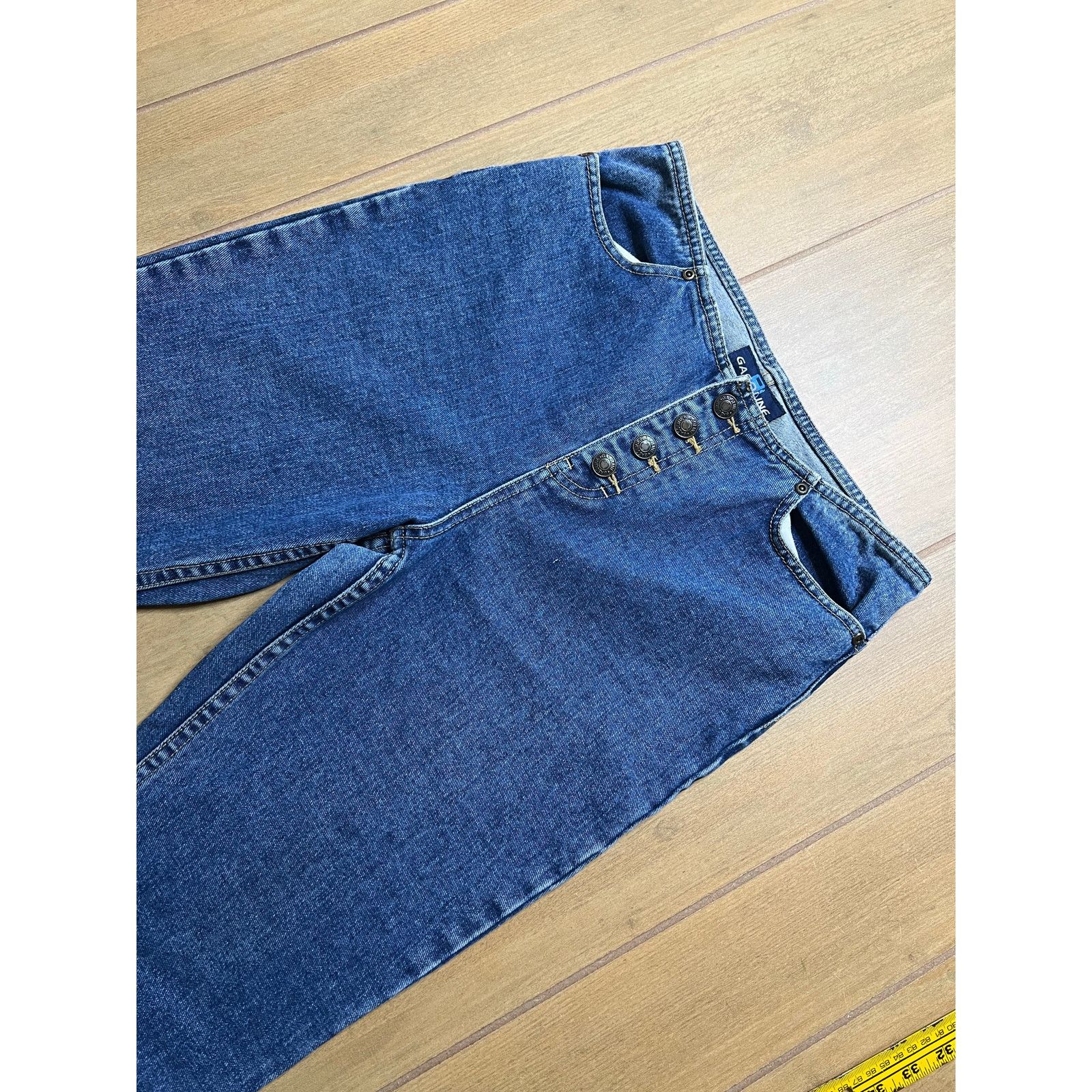 Vintage GASOLINE Flare Jeans Womens Sz 28 Vintage Y2K Embroidered Size 28" / US 6 / IT 42 - 10 Thumbnail