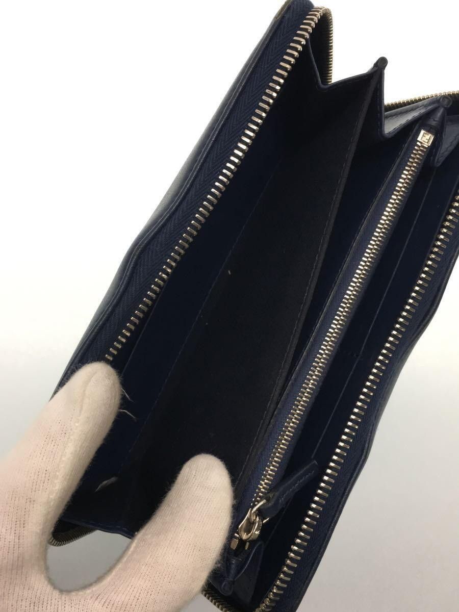Fendi Fendi Leather Long Wallet Navy Size ONE SIZE - 6 Thumbnail
