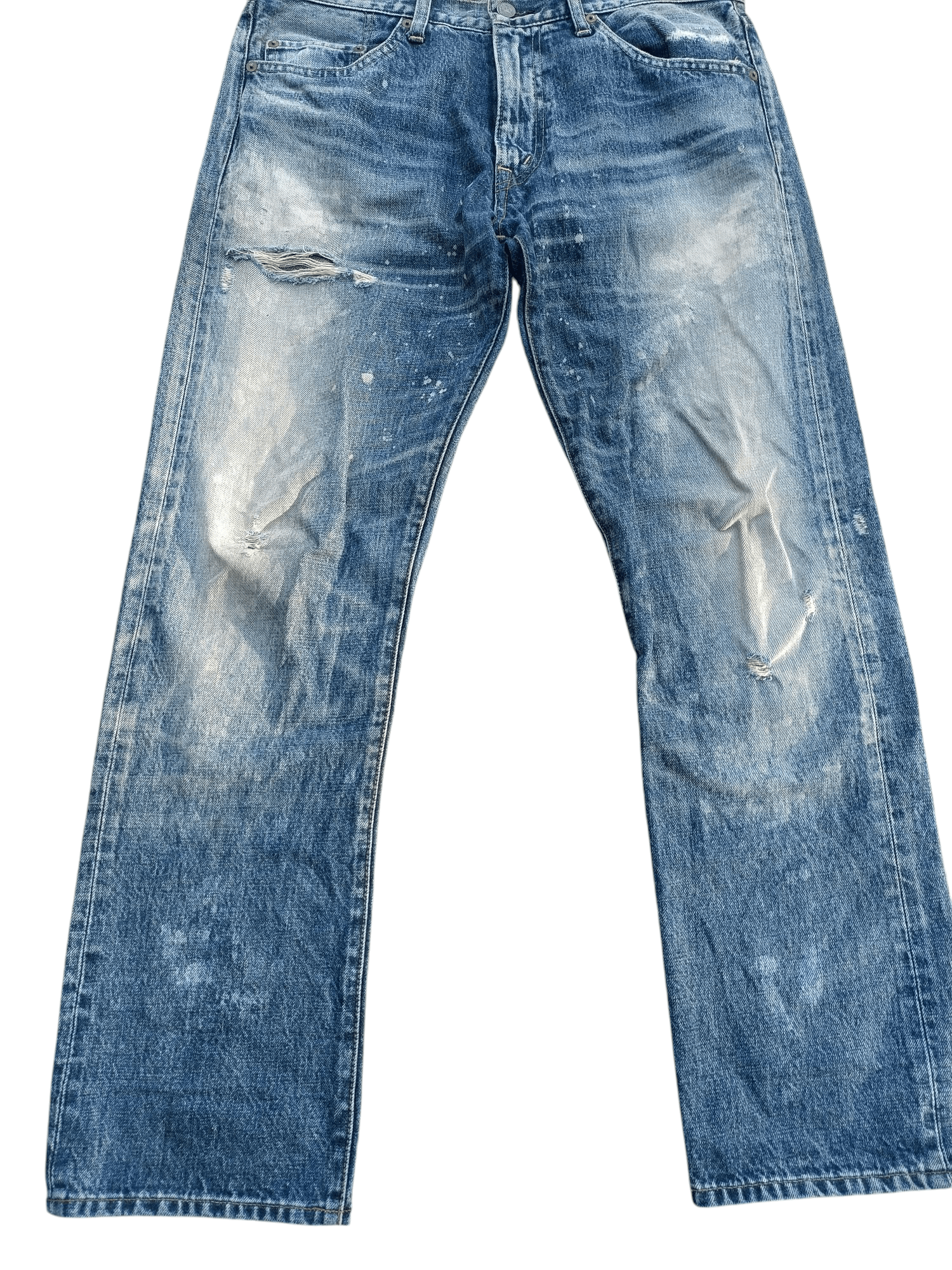 Japanese Brand × Vintage Japanase Brand RNA Inc Distressed Whiskers Faded Denim E220 Size US 34 / EU 50 - 1 Thumbnail