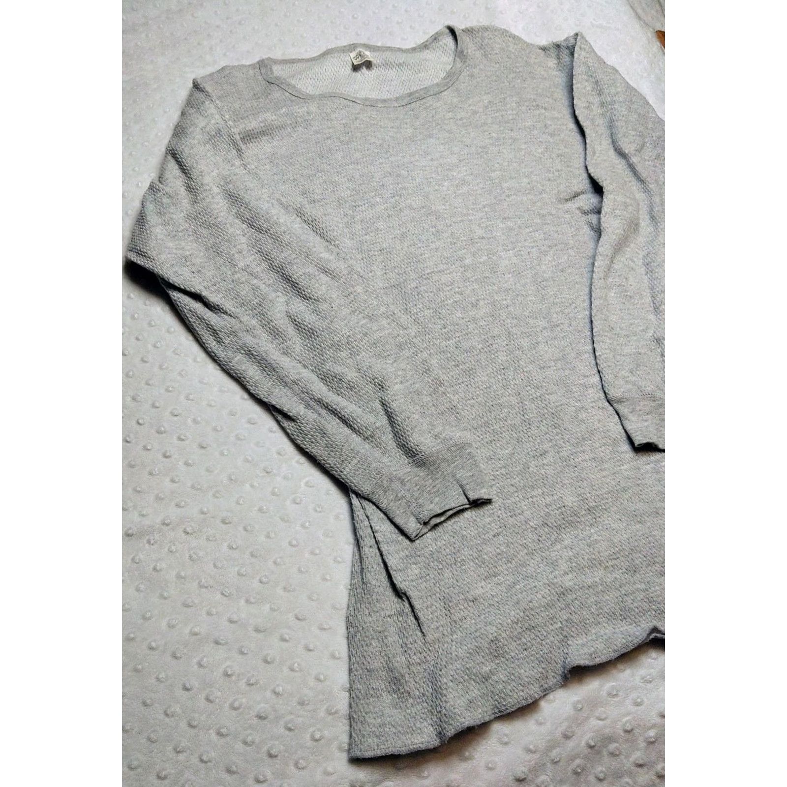 Vintage J.E. Morgan Vintage Long Johns Thermal Long Sleeve Waffle Shirt Sz 3XL Tall USA Gray Crew Neck Knit 90s Mens Shirt Size US XXL / EU 58 / 5 - 3 Thumbnail
