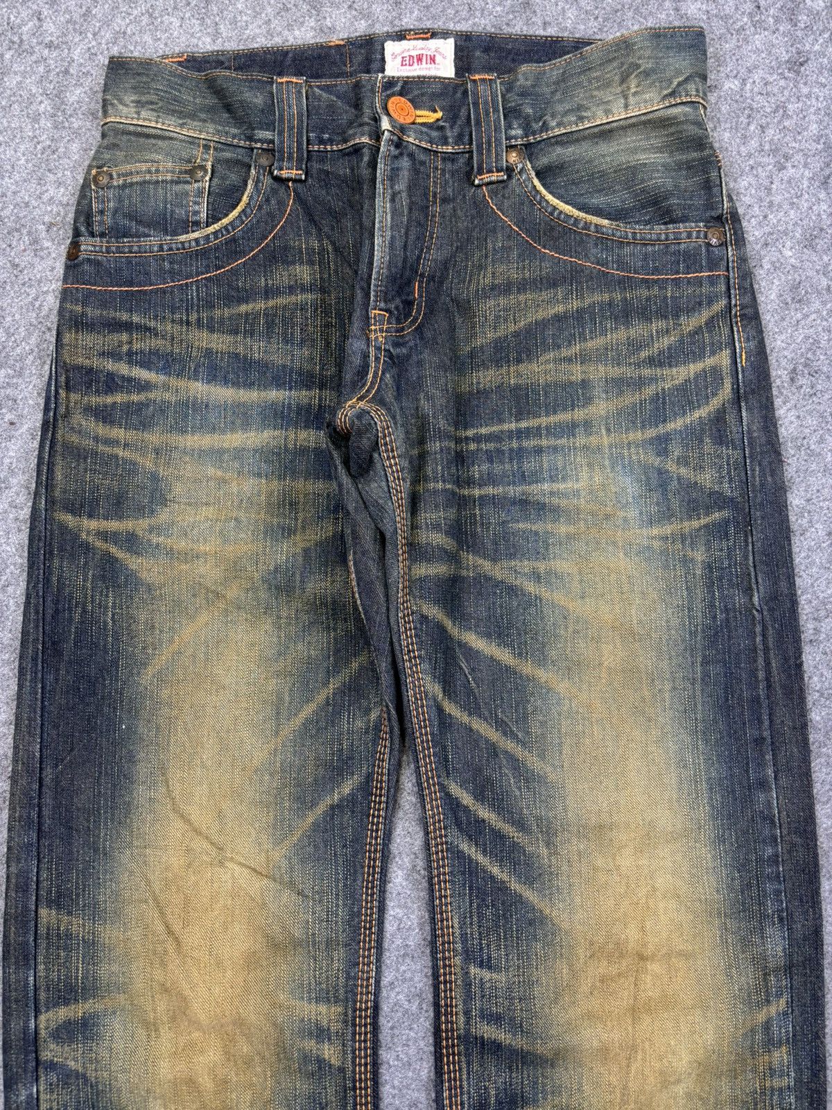 Edwin 💥Rust Wash💥Sick Edwin Crazy Style Rush Mudwash Denim F920 Size US 30 / EU 46 - 3 Thumbnail