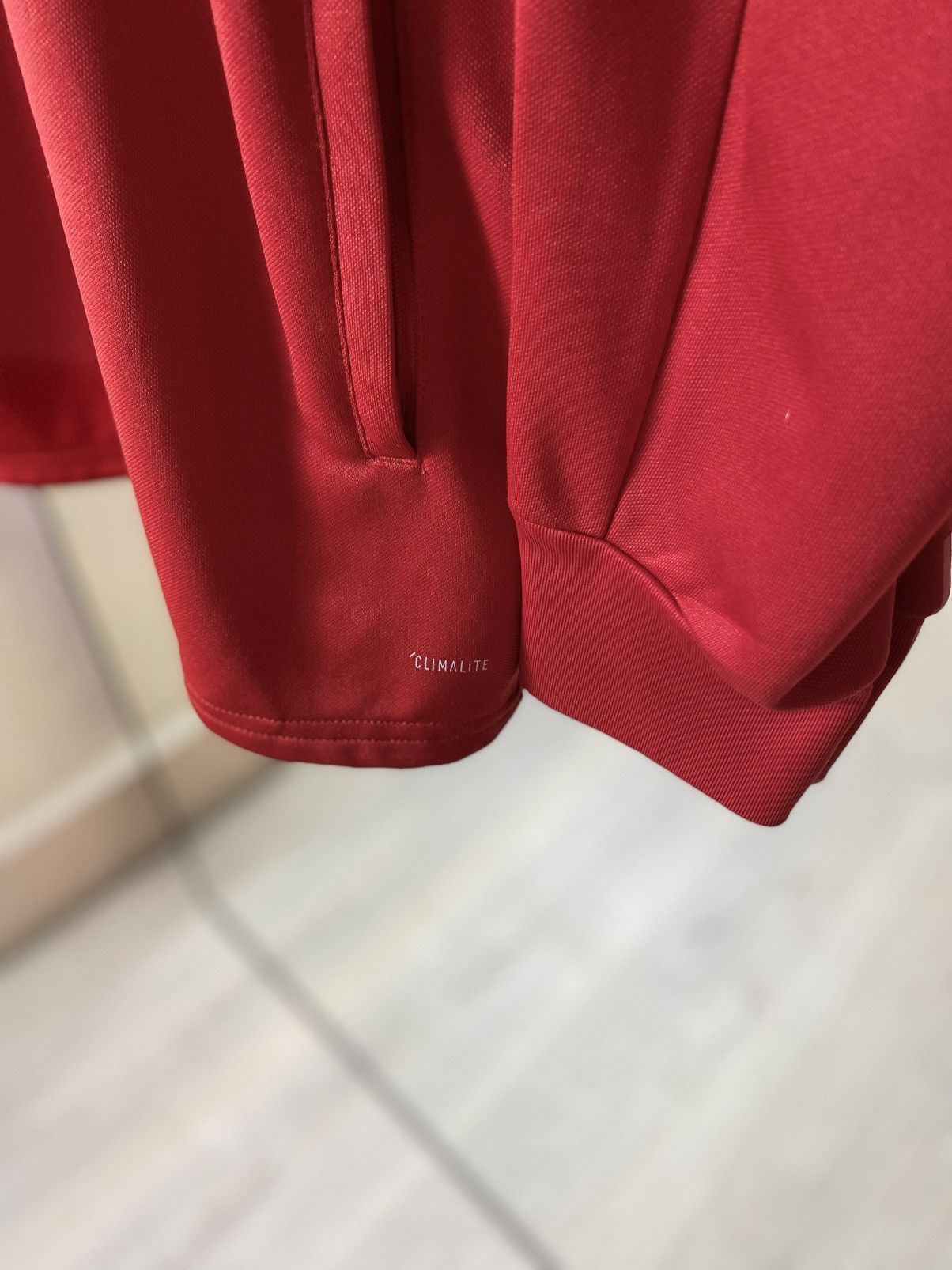 Adidas Adidas CLIMALITE Wolves Quarter-Zip Training Top | Red Tech Size US L / EU 52-54 / 3 - 3 Thumbnail