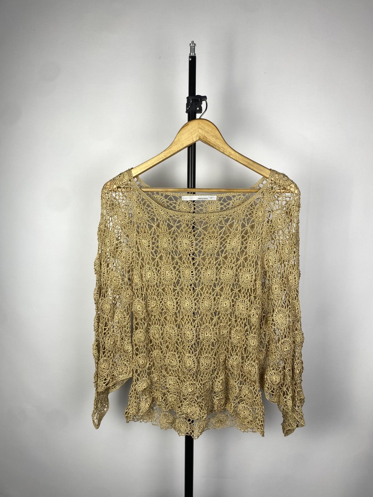 Designer × Japanese Brand JAPAN STYLE Amaranto MESH knit long sleeve Size M / US 6-8 / IT 42-44 - 1 Thumbnail