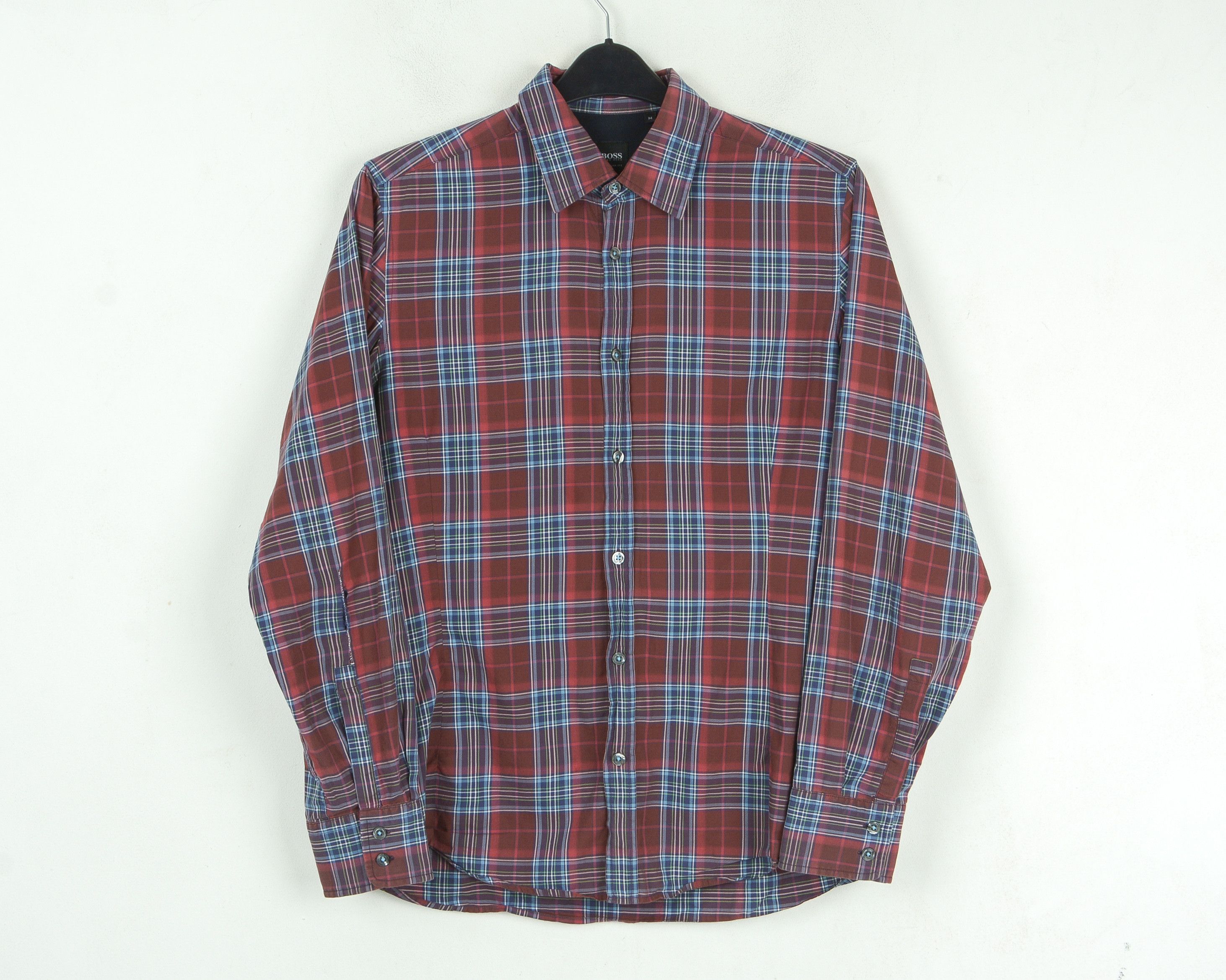 Hugo Boss Lucas M Shirt Check Long Sleeve Plaid Casual Regular Top Size US M / EU 48-50 / 2 - 1 Thumbnail