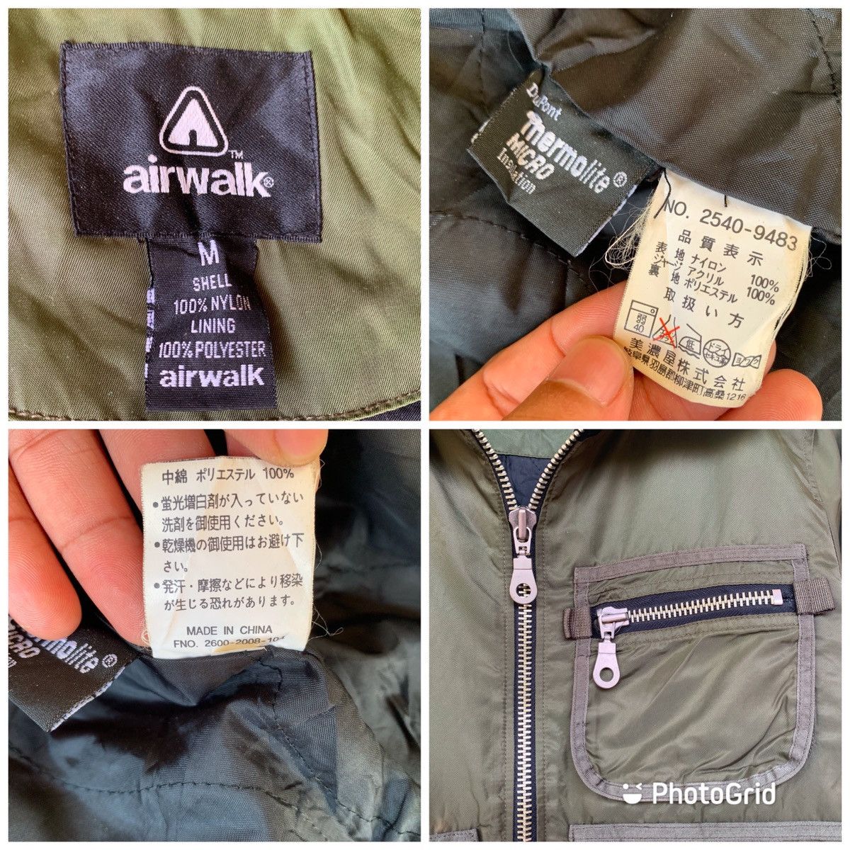 Airwalk Airwalk Thinsulate Utility MultiPocket Zipper Nylon Jacket Size US M / EU 48-50 / 2 - 15 Thumbnail