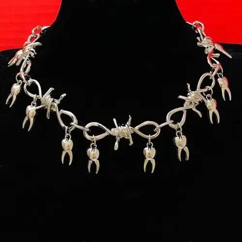 Other Chunky Tooth Choker Necklace Size ONE SIZE - 1 Thumbnail