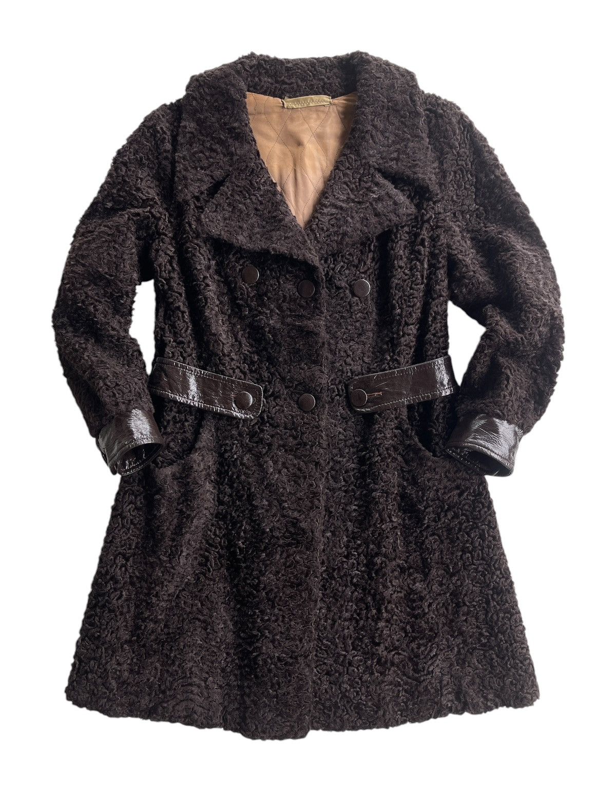 Vintage Vintage Jean Louis Paris Curly Astra Furs Coat Size S / US 4 / IT 40 - 1 Thumbnail