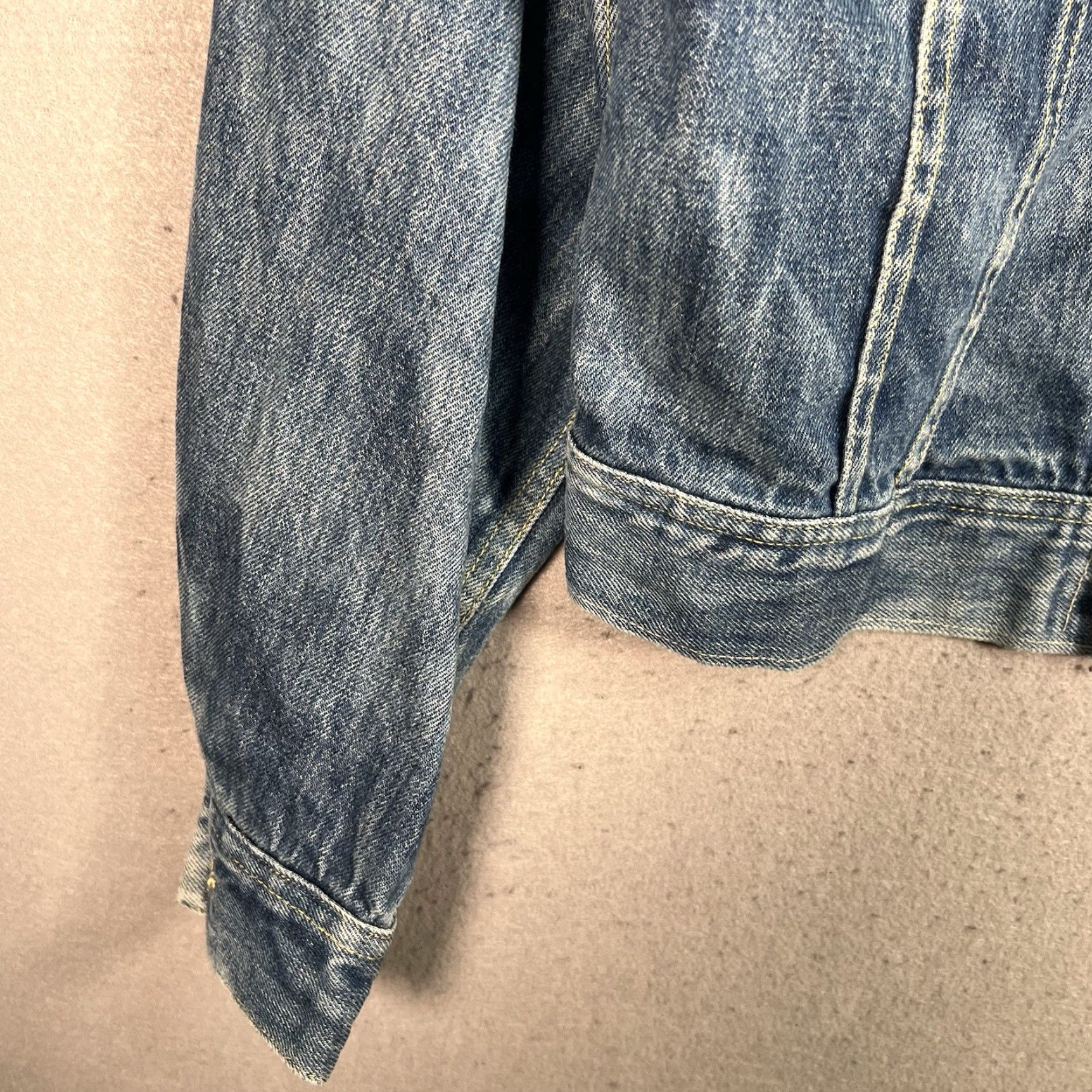 Lee VINTAGE Lee Denim Trucker Jacket Adult Small Blue Wash USA Men’s 70s Fashion Size US S / EU 44-46 / 1 - 7 Thumbnail