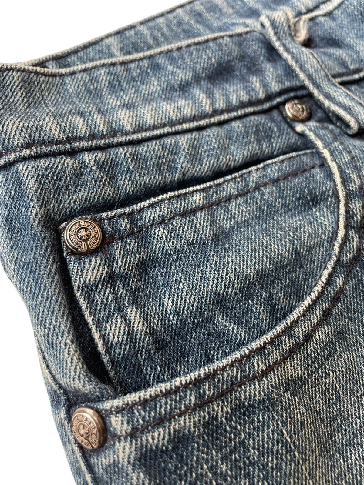 Chrome Hearts Chrome Heart Fleur De Lis Knee Denim Size US 26 / EU 42 - 4 Thumbnail