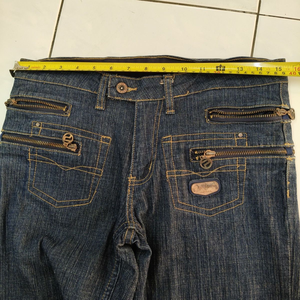 Pepe Jeans Vintage Y2K Pepe Jeans Dark Wash Zipper Pocket Denim Size US 30 / EU 46 - 18 Thumbnail