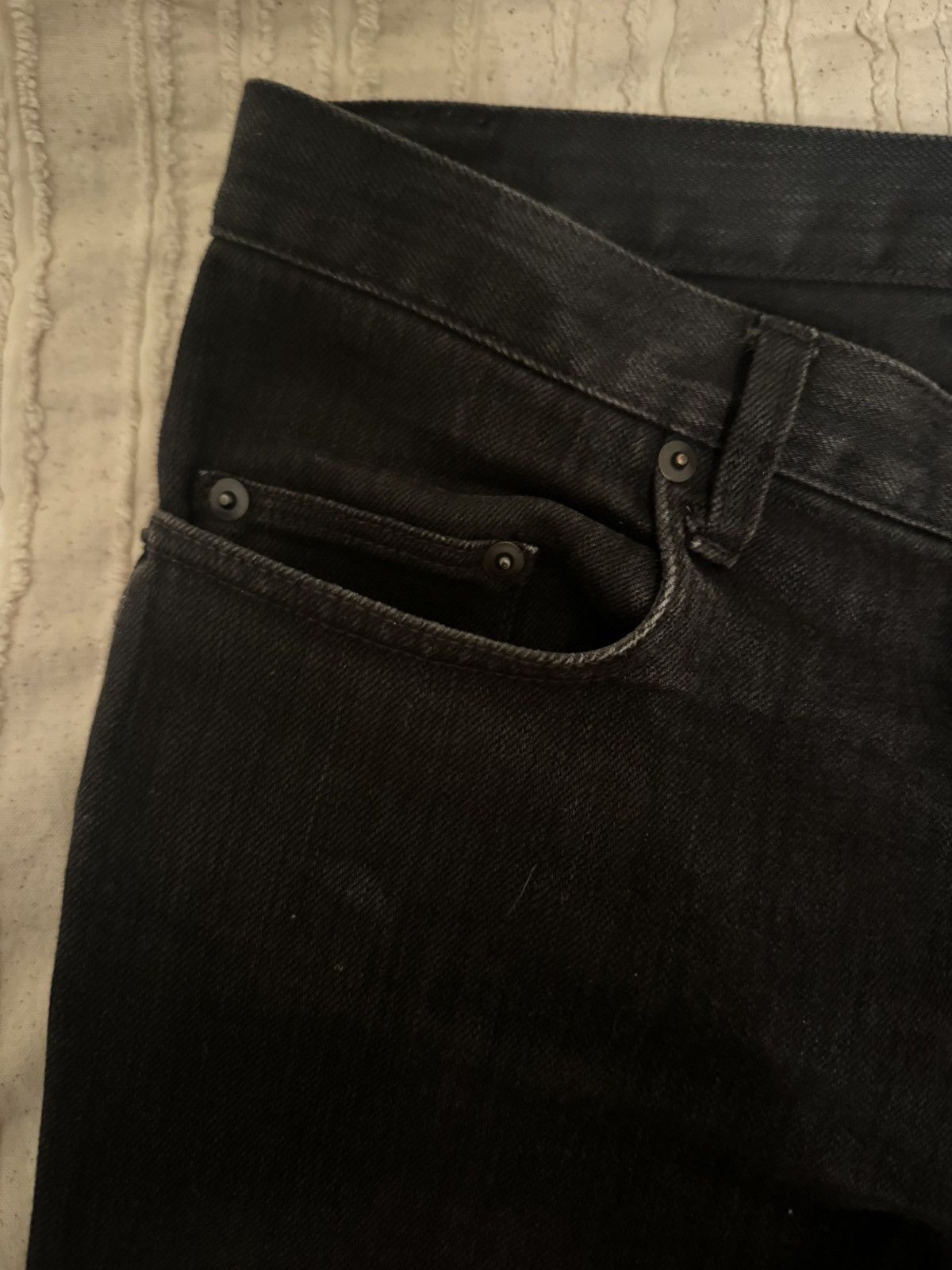 Japanese Brand Japanese Exposed Button Waxed Denim Size US 30 / EU 46 - 1 Thumbnail