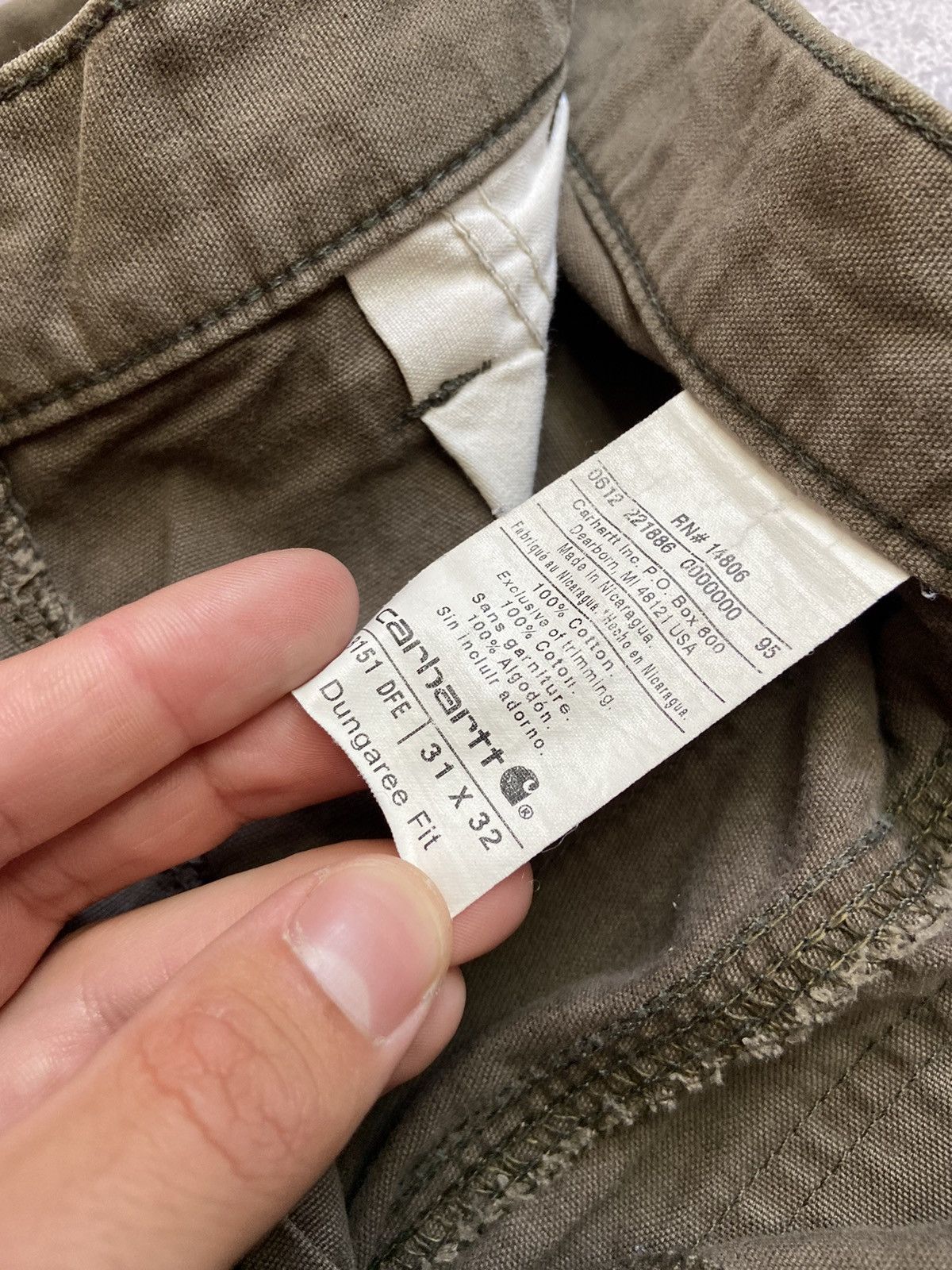 Carhartt Rare Vintage Y2K Baggy Faded Carhartt Work Pants Brown 31x32 Size US 31 - 9 Thumbnail
