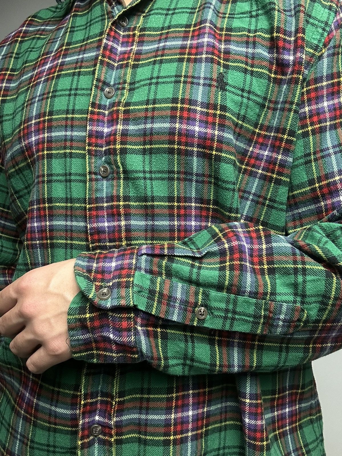 Ralph Lauren Ralph Lauren Vintage Shirt Button Up Green Size US XL / EU 56 / 4 - 5 Thumbnail