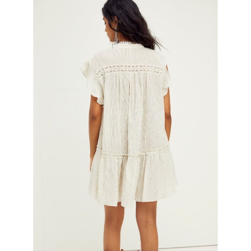 Free People New FREE PEOPLE Baby Blues Tunic $128 SMALL Semi-Sheer Size S / US 4 / IT 40 - 3 Thumbnail