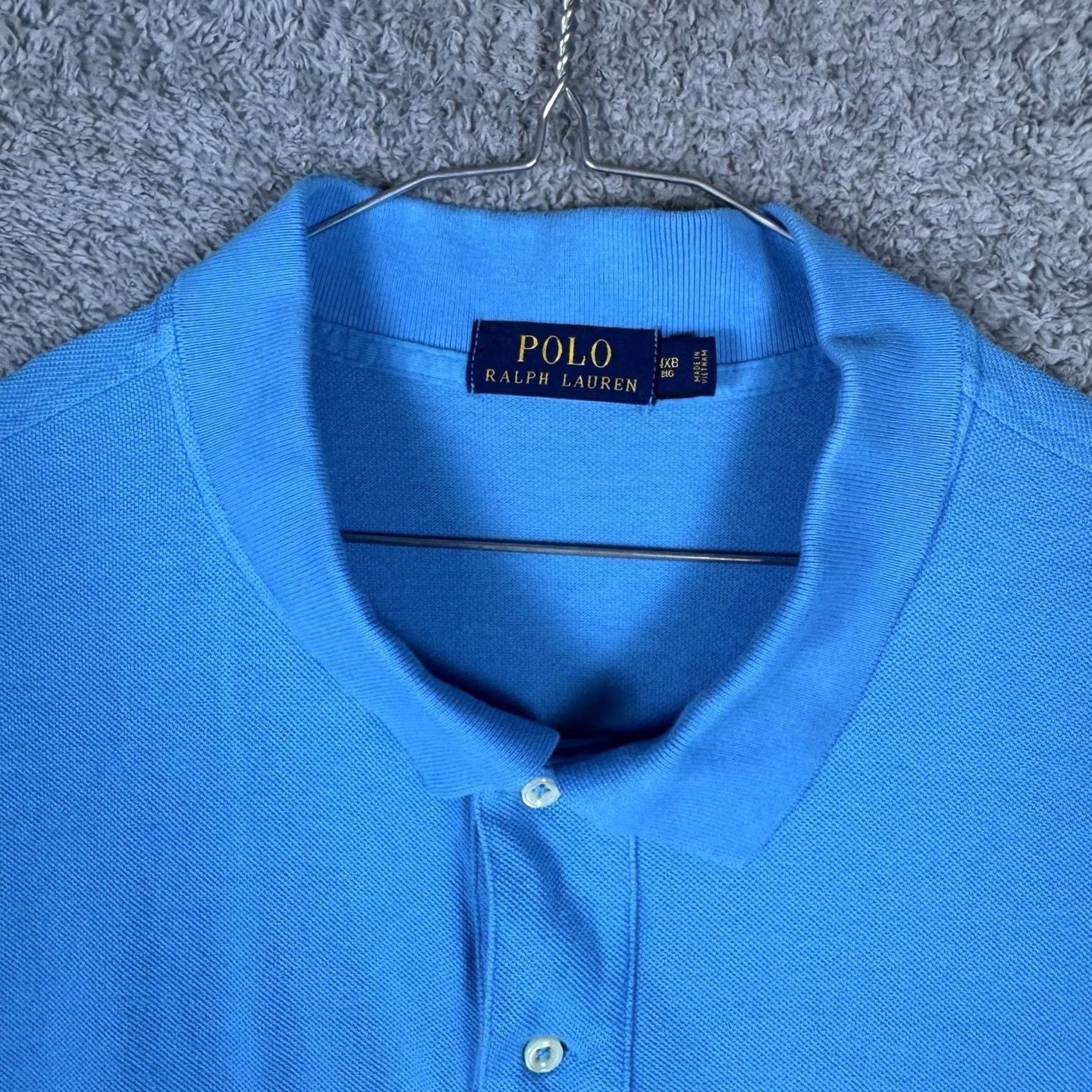 Polo Ralph Lauren Polo Ralph Lauren Shirt Mens 4XLT Big Blue Knit Preppy Casual Cotton Stretch - City Classic Size US XXL / EU 58 / 5 - 5 Thumbnail
