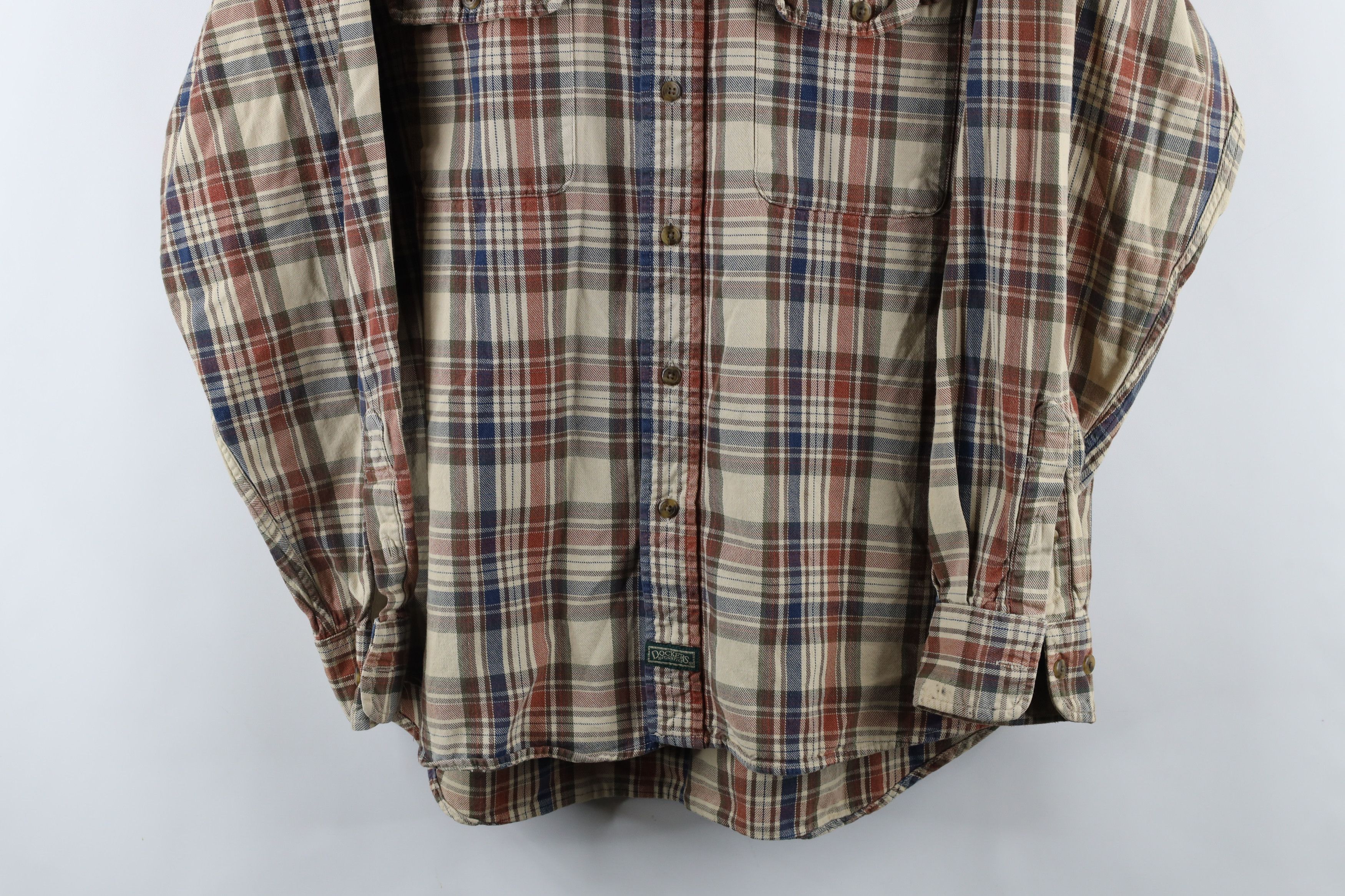 Vintage Vintage 90s Streetwear Flannel Collared Button Shirt Plaid Size US M / EU 48-50 / 2 - 3 Thumbnail