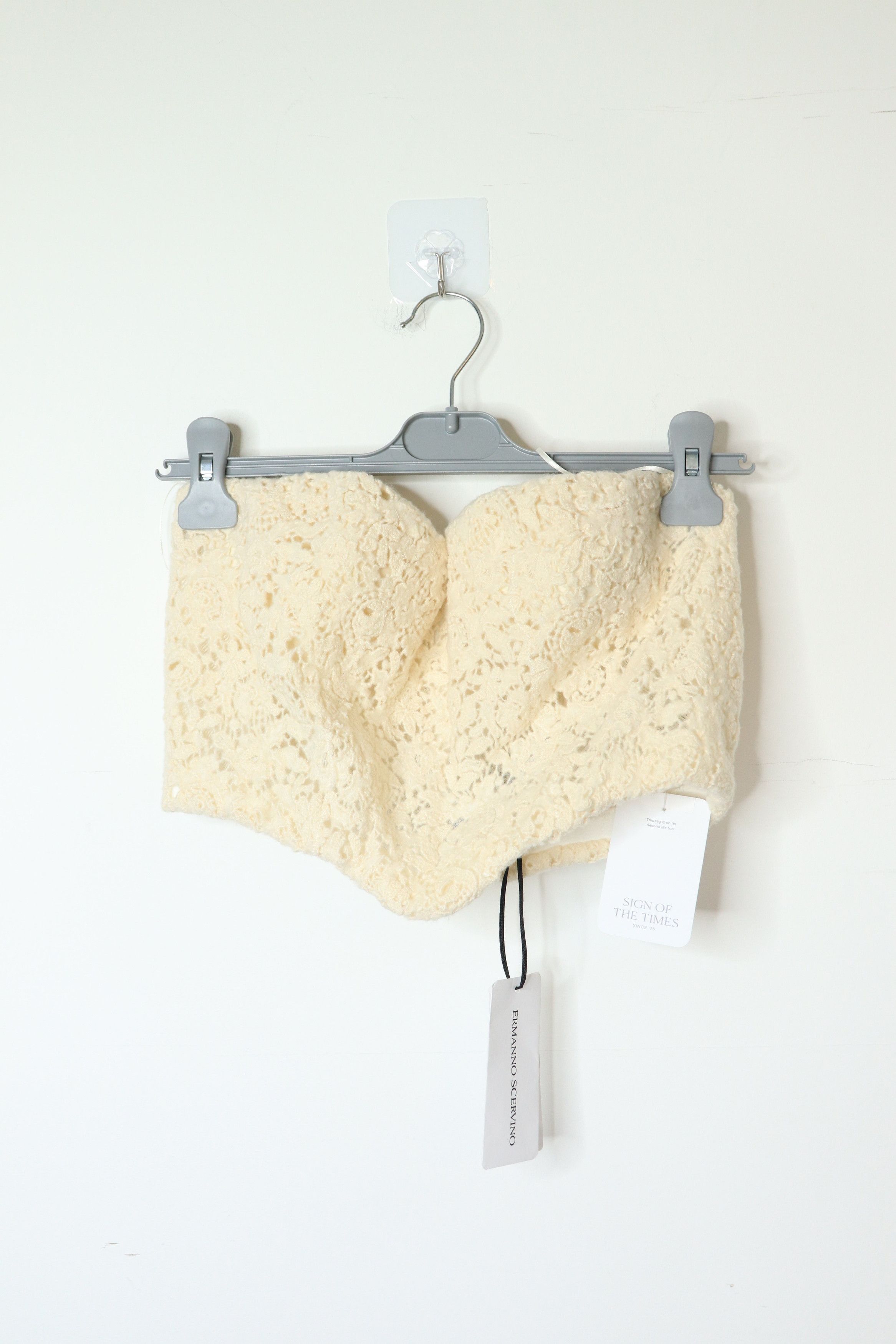 Ermanno Scervino Cream crochet bustier - UK 12 Size ONE SIZE - 1 Thumbnail