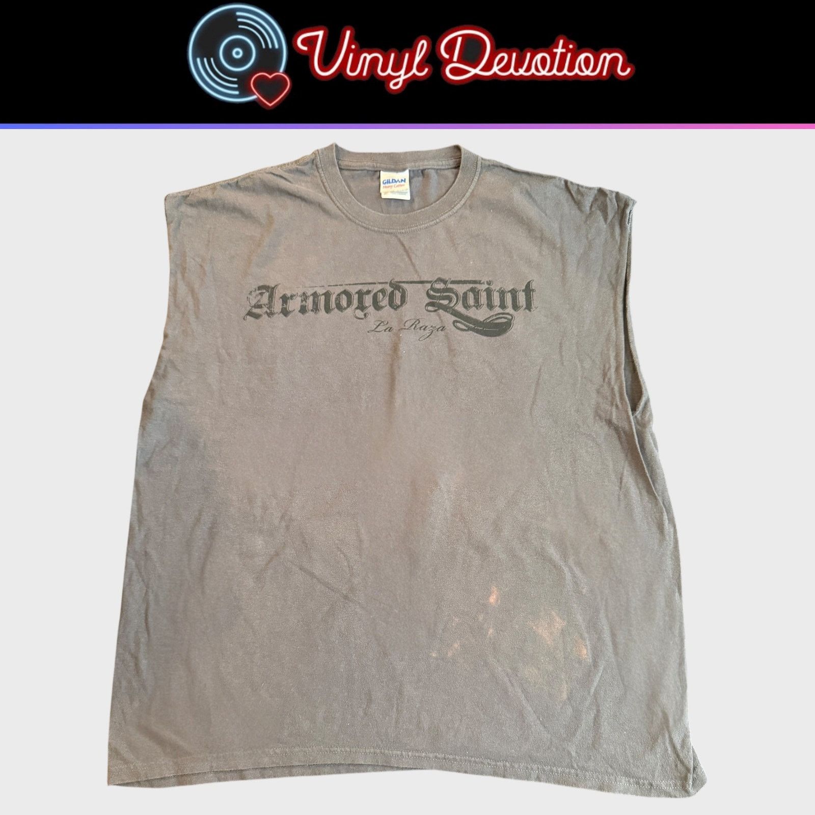 Other Armored Saint La Raza Sleeveless Gray T-Shirt Size XL Size US XL / EU 56 / 4 - 1 Thumbnail