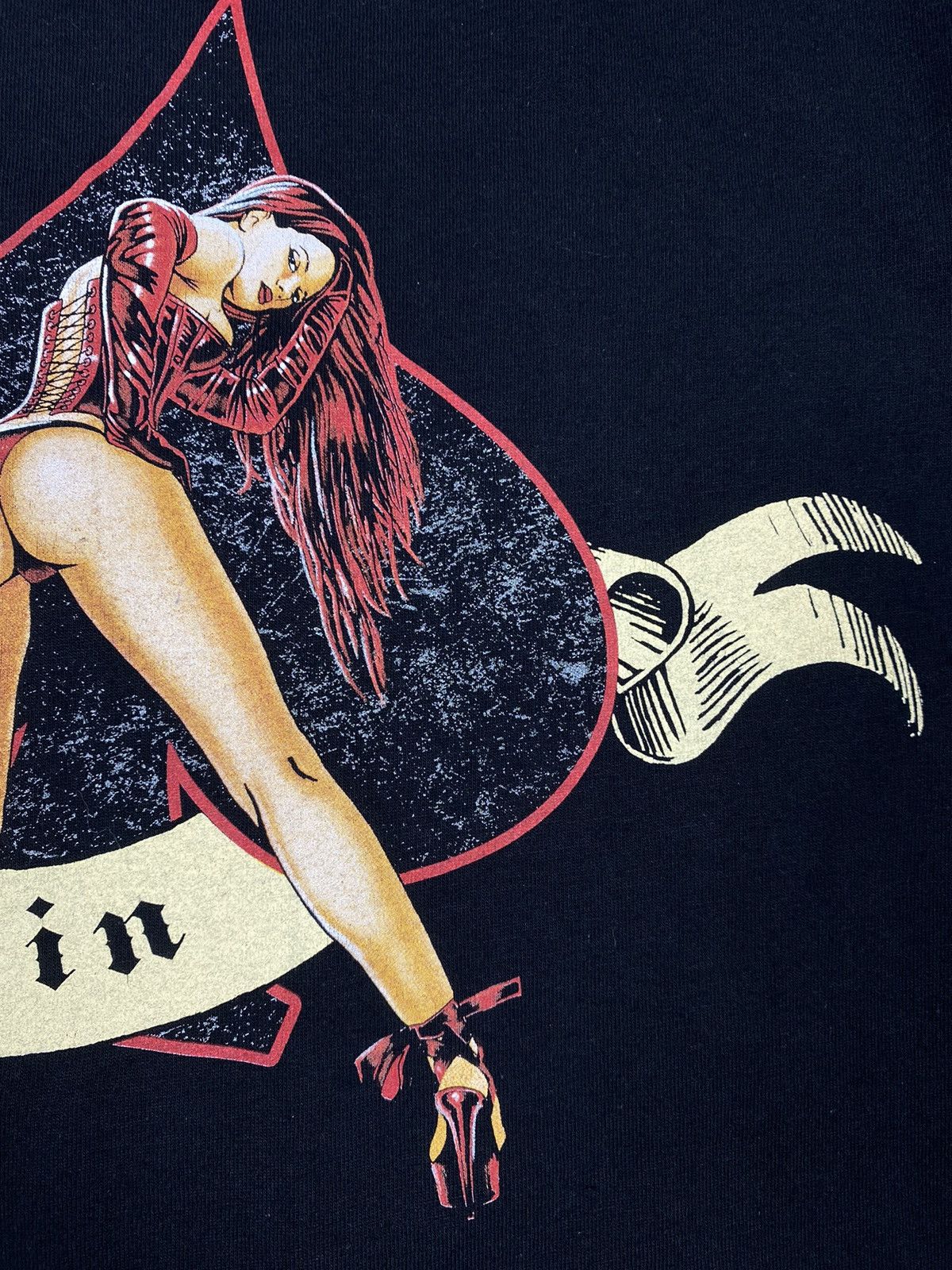 Hot Model Sex Vintage Y2K Tits BDSM Porn Sex Poker Hot Girl All in Tee Size US M / EU 48-50 / 2 - 8 Thumbnail
