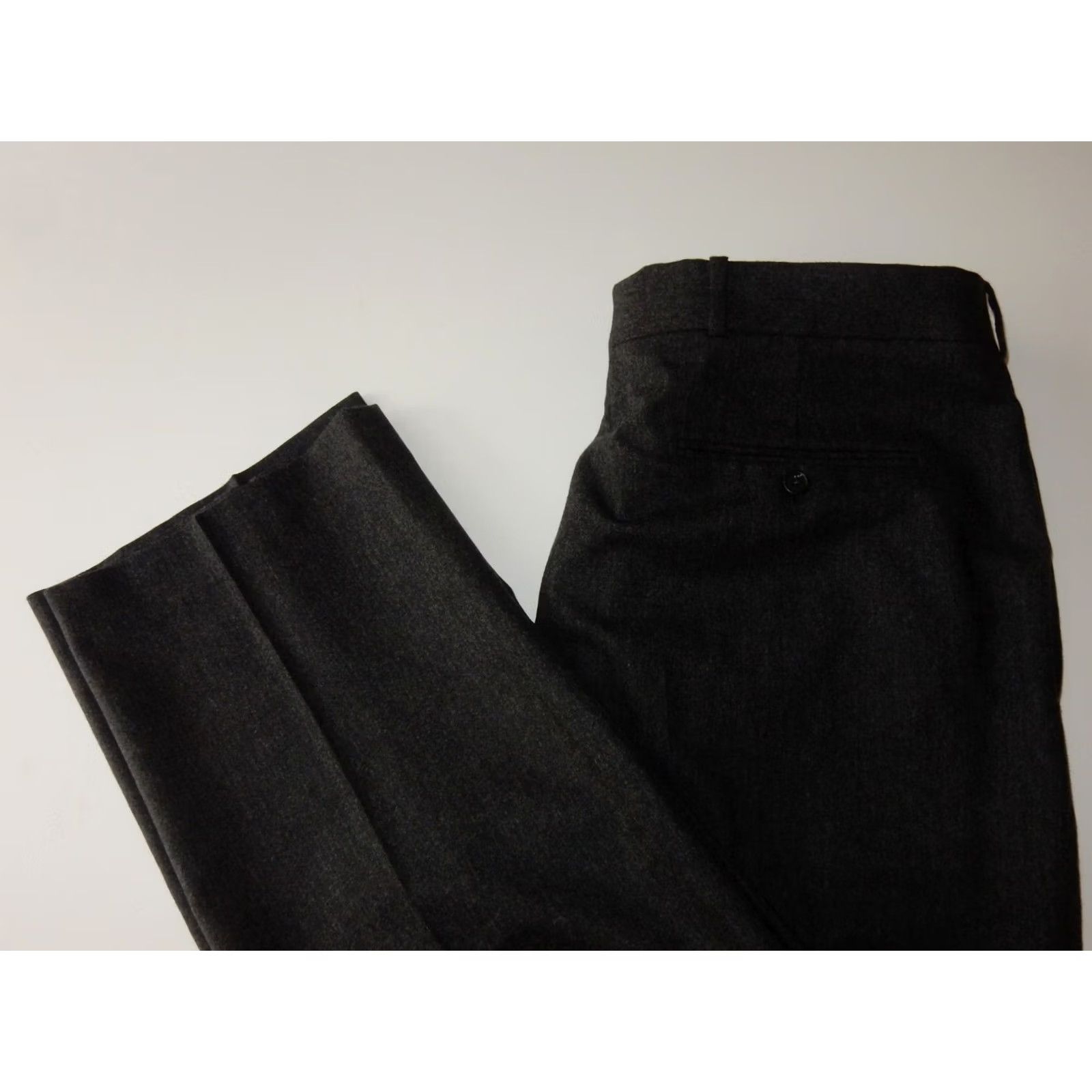 Lands' End VTG Lands' End Men's Portugal Made Wool Dress Pants Flat Front 36x30 Gray Dress Pants Mens Size US 36 / EU 52 - 2 Thumbnail