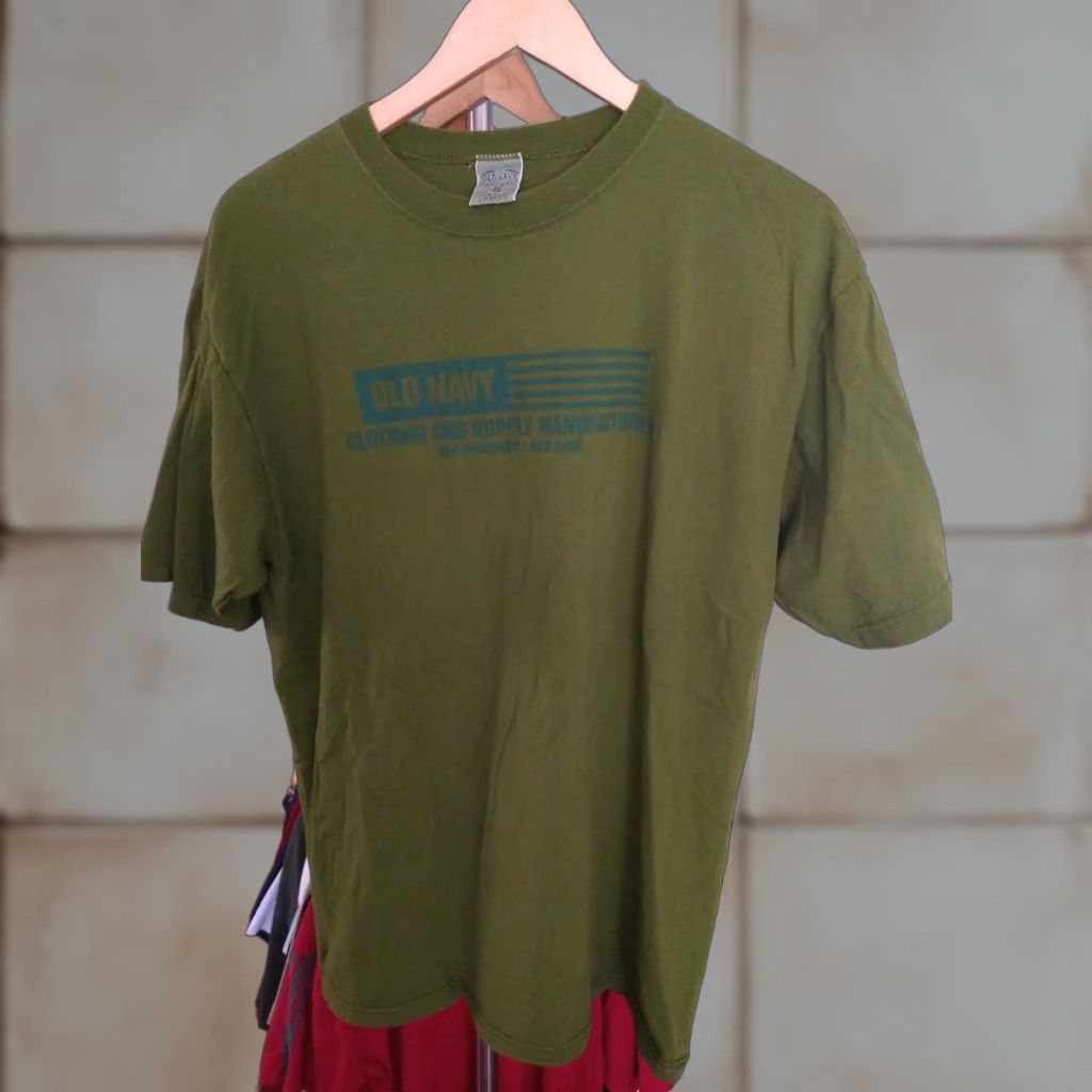 Old Navy VINTAGE Old Navy T-shirt USA Made In USA Size M Short Sleeve Men's Green Y2K Size US M / EU 48-50 / 2 - 1 Thumbnail