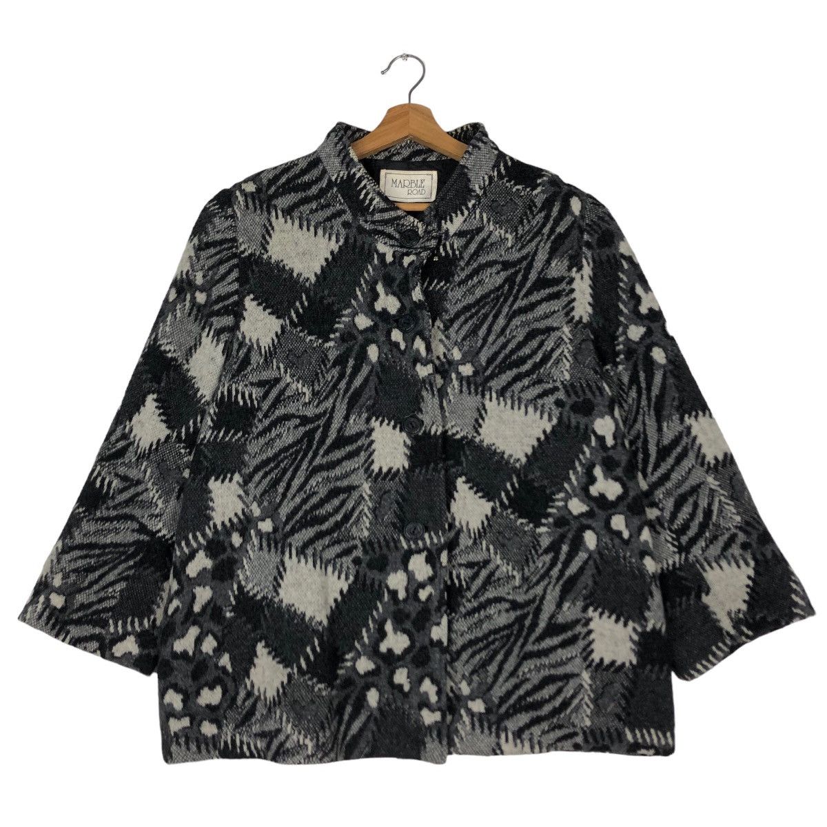 Japanese Brand IFSIXWASNINE JK-W PEAK-2/M Leoapard Print Blazer