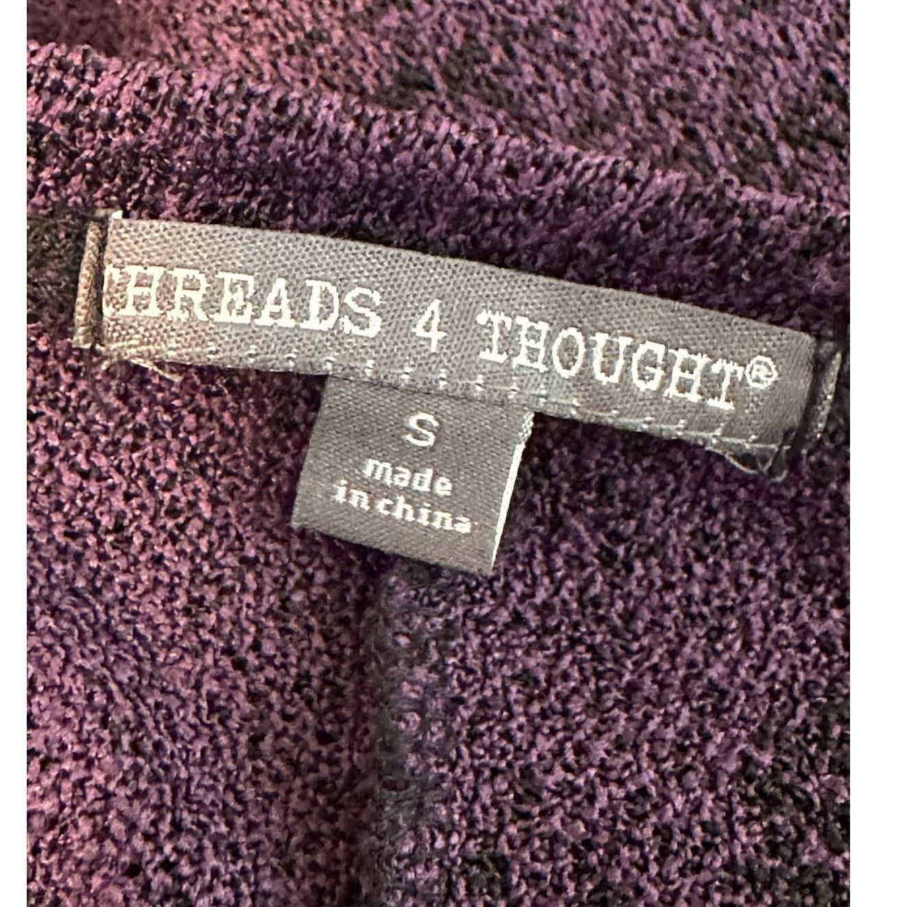 Threads 4 Thought Threads 4 Thought purple short sleeves sweater size small Size S / US 4 / IT 40 - 5 Thumbnail
