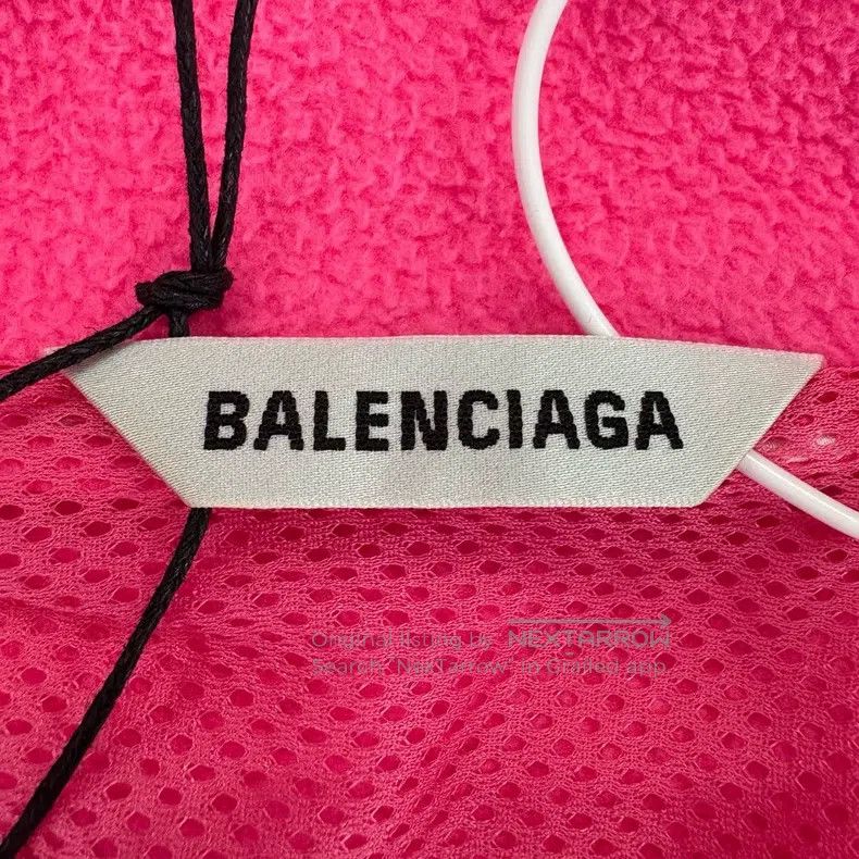 Balenciaga Balenciaga Pink Fleece Long Sleeve Jacket Size XS / US 0-2 / IT 36-38 - 3 Thumbnail