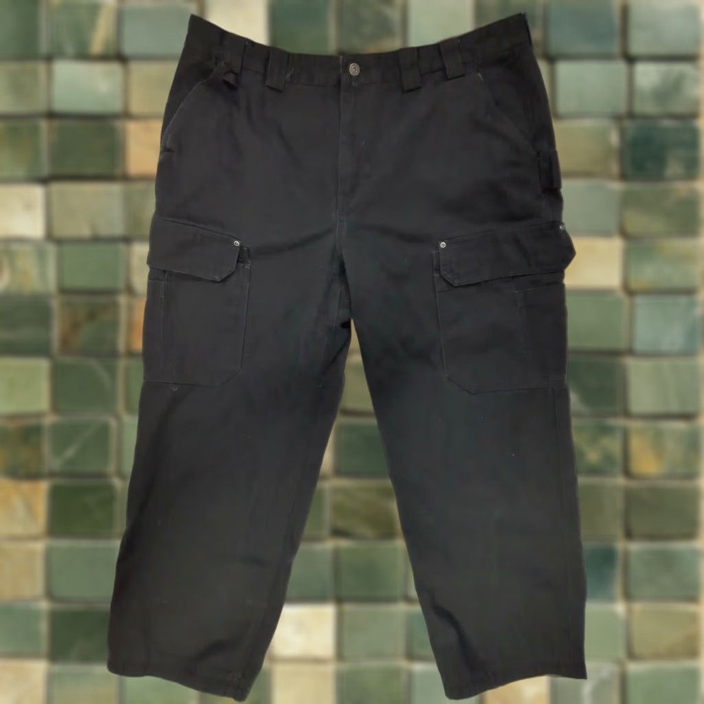 Vintage Duluth Cargo Pants Men's Black Canvas 40 x 30 Regular Caro Pocket Workwear Canvas Pants Mens Black 40x30 Size US 40 / EU 56 - 1 Thumbnail