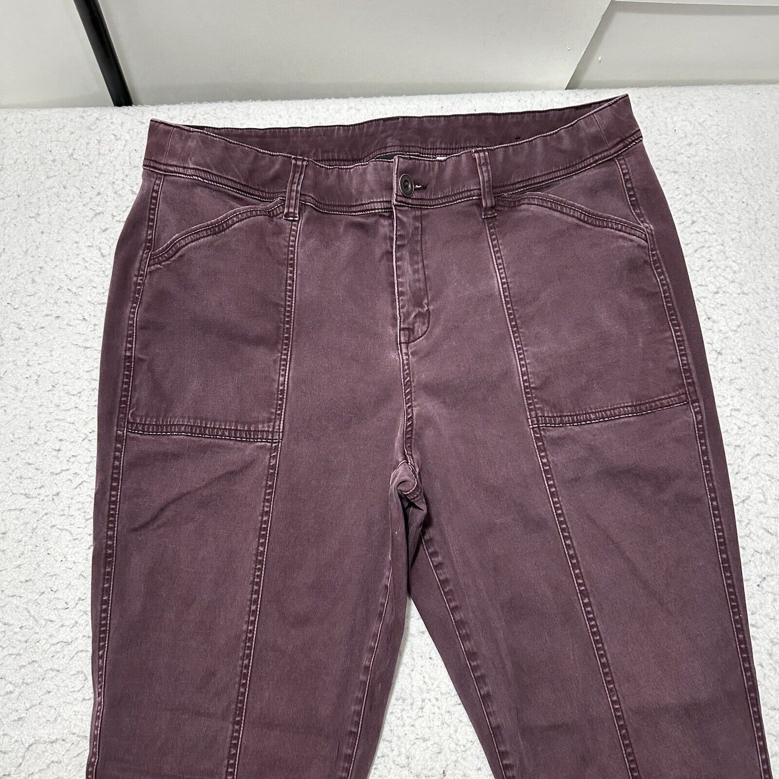 Other Lane Bryant 18 Purple High Rise Denim Skinny Jeans Stretch Size 40" / US 18 - 2 Thumbnail