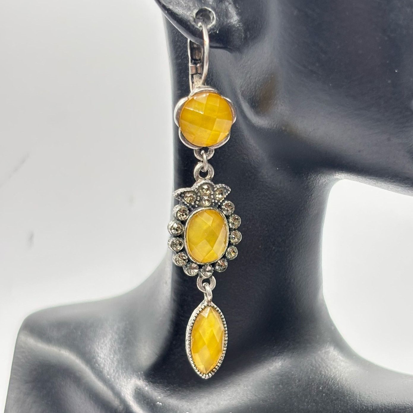 Avon Celli Vintage Yellow Avon Earrings Size ONE SIZE - 1 Thumbnail