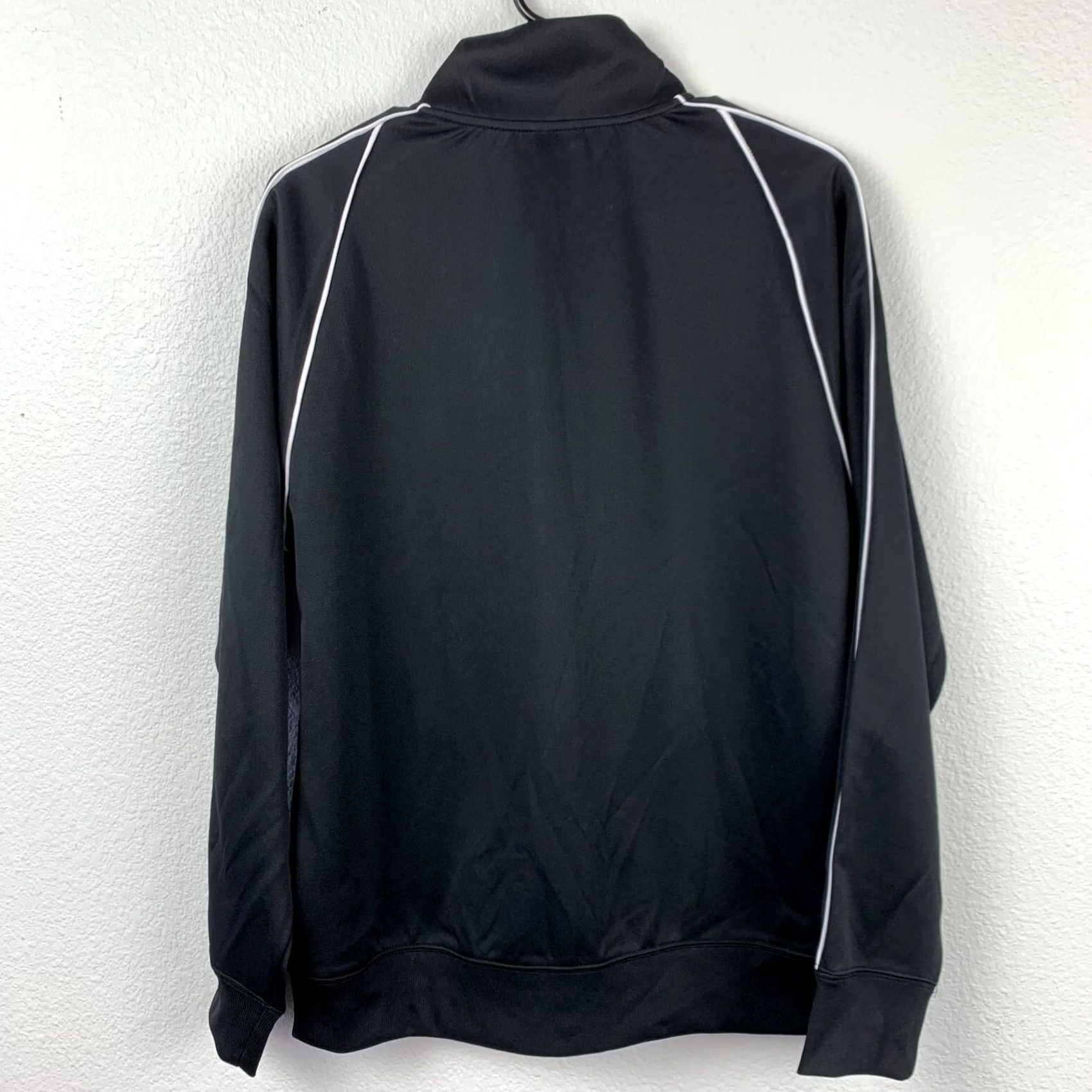 Vintage Solaris Active Black White Track Suit Set Shirt Pants Striped Medium NWT Mens Tracksuit Jacket/Pants 2 Piece Athletic Polyester Size US M / EU 48-50 / 2 - 5 Thumbnail