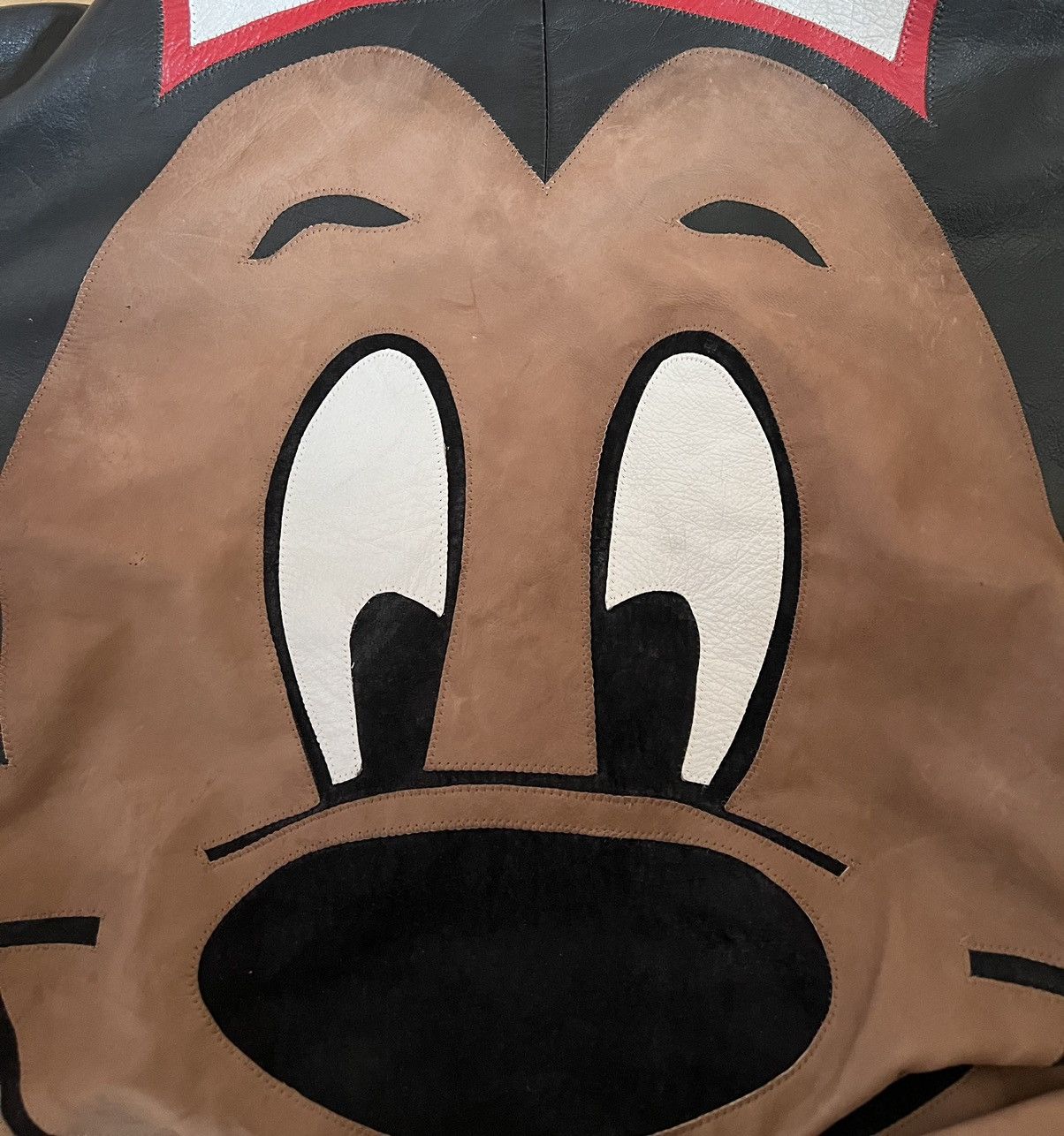 Disney × Mickey Mouse Vintage Mickey Mouse Disney Leather Jacket 90s Size US L / EU 52-54 / 3 - 10 Thumbnail