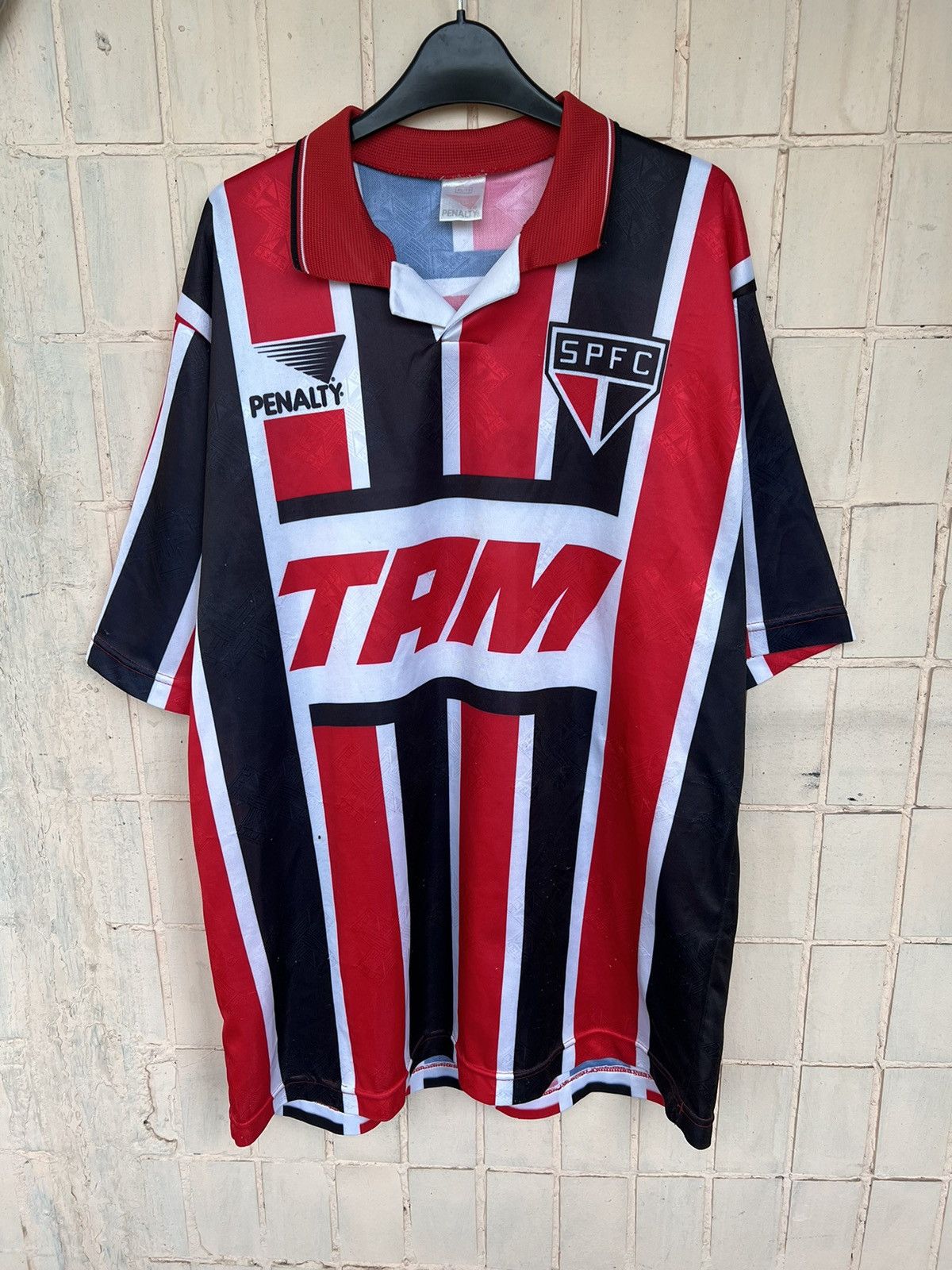 Vintage Vintage Jersey Sao Paulo Penalty Away Shirt Brazil 90s #10 Size US M / EU 48-50 / 2 - 1 Thumbnail