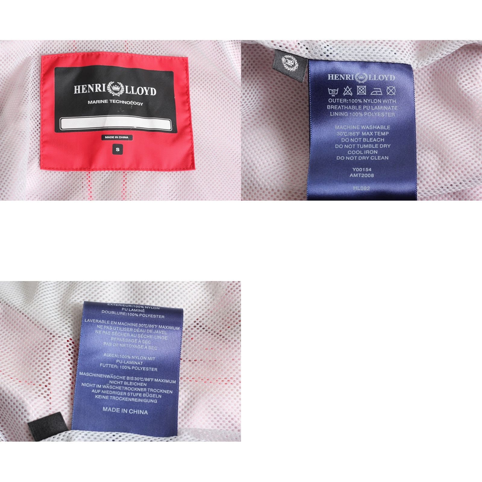 Henri Lloyd HENRI LLOYD Atmosphere Hooded Waterproof Jacket Men Size S Red MJ4240 Size US S / EU 44-46 / 1 - 8 Thumbnail