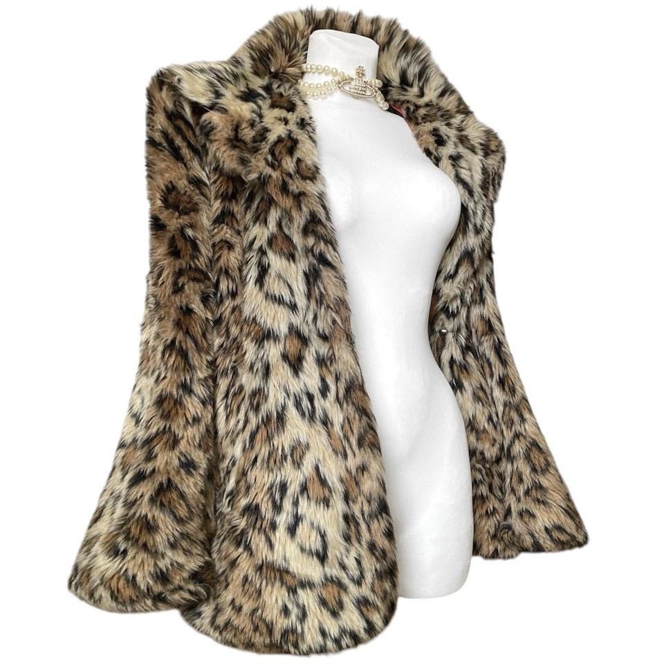 Vintage Beautiful cheetah vintage faux fur coat Size S / US 4 / IT 40 - 1 Thumbnail