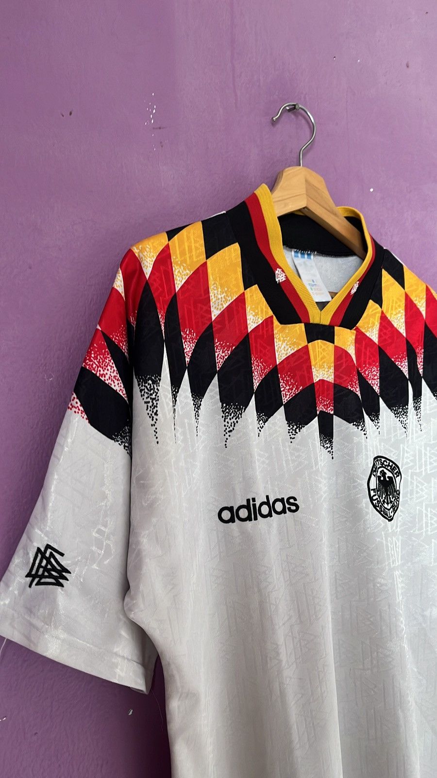 Vintage Vintage 1994/96 Germany Home Football Jersey Adidas Size US L / EU 52-54 / 3 - 6 Thumbnail
