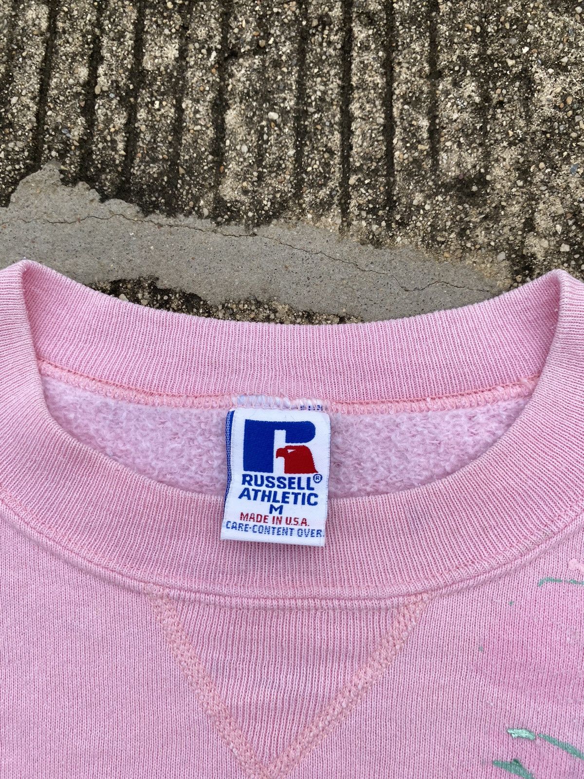 Russell Athletic × Vintage Faded Pink Russell Athletic Sweatshirt Custom Size US M / EU 48-50 / 2 - 5 Thumbnail