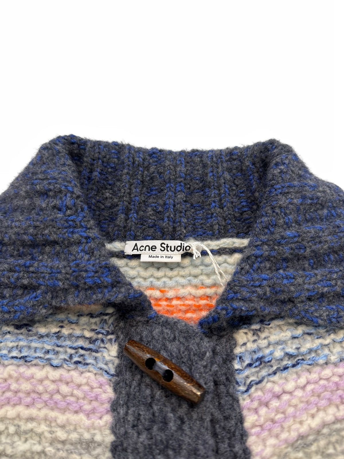 Acne Studios $1,140 Mouline Multicolor Yarn Wool Cardigan Toggle Size S / US 4 / IT 40 - 6 Thumbnail