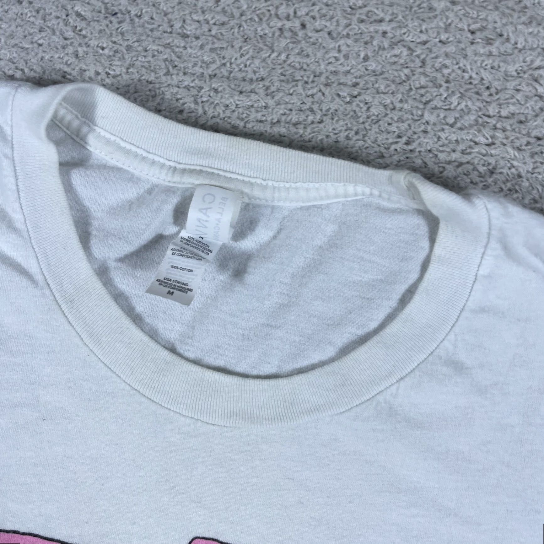 Vintage Palehound T-Shirt Adult Medium White Cropped Indie Punk Band Tour Mens Size US M / EU 48-50 / 2 - 3 Thumbnail