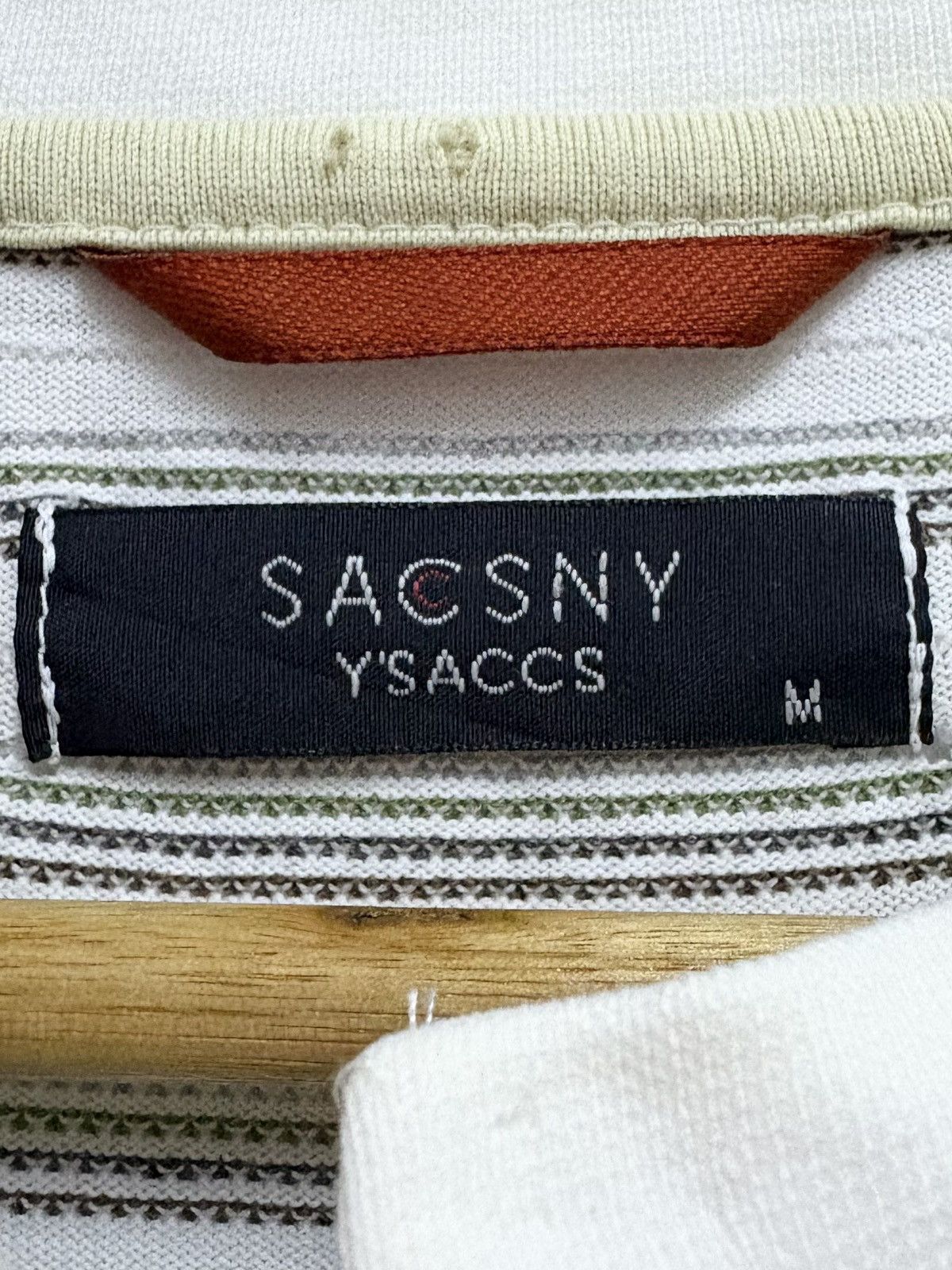 Yohji Yamamoto 2000's Sacsny Y'Saccs / Yohji Yamamoto Stripe Boxy T-Shirt Size US M / EU 48-50 / 2 - 8 Thumbnail