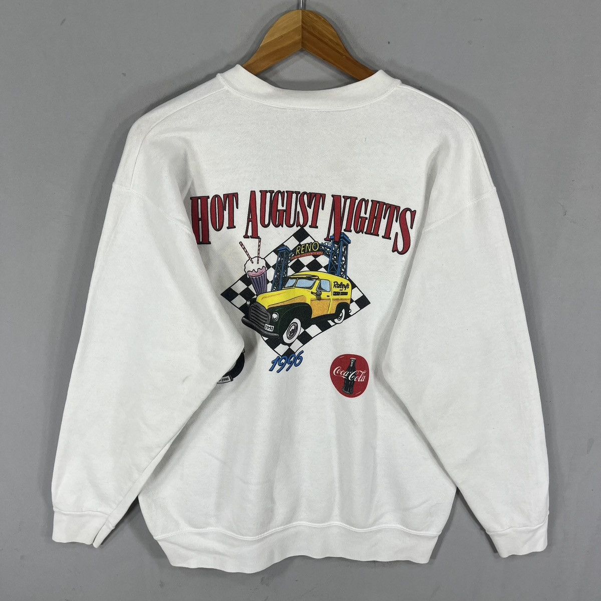 Vintage Vintage 90s Oneita Hot August Night 1996 Reno BigBack Logo Size US L / EU 52-54 / 3 - 11 Thumbnail