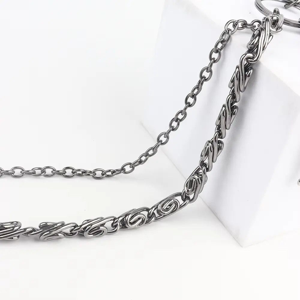 Jewelry 2 Layer Waist Punk Wallet Chain Size ONE SIZE - 3 Thumbnail
