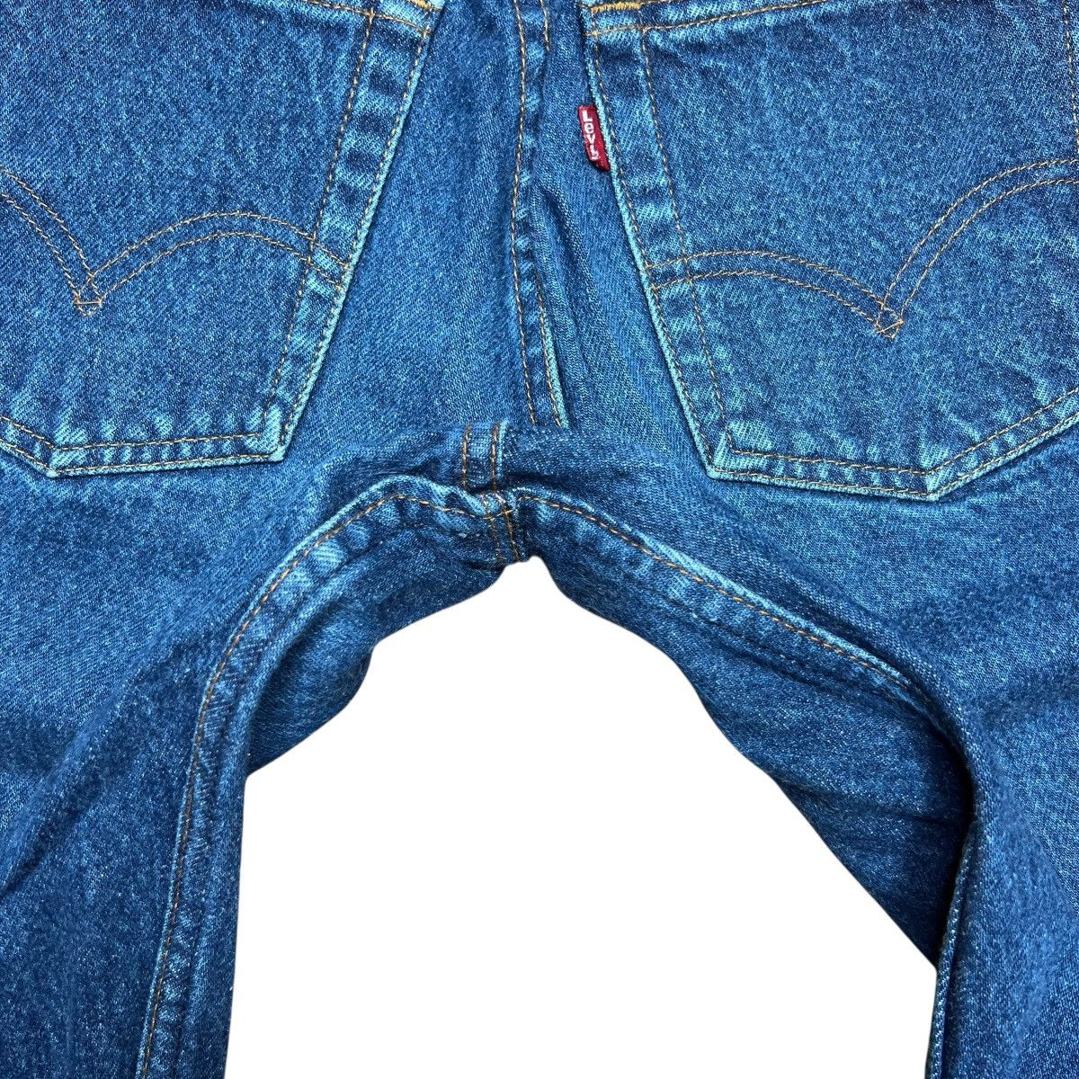 Levi's Vtg 1980s Levi’s 701 Button Fly Student USA Blue Denim Pants Size 24" / US 00 / IT 34 - 9 Thumbnail