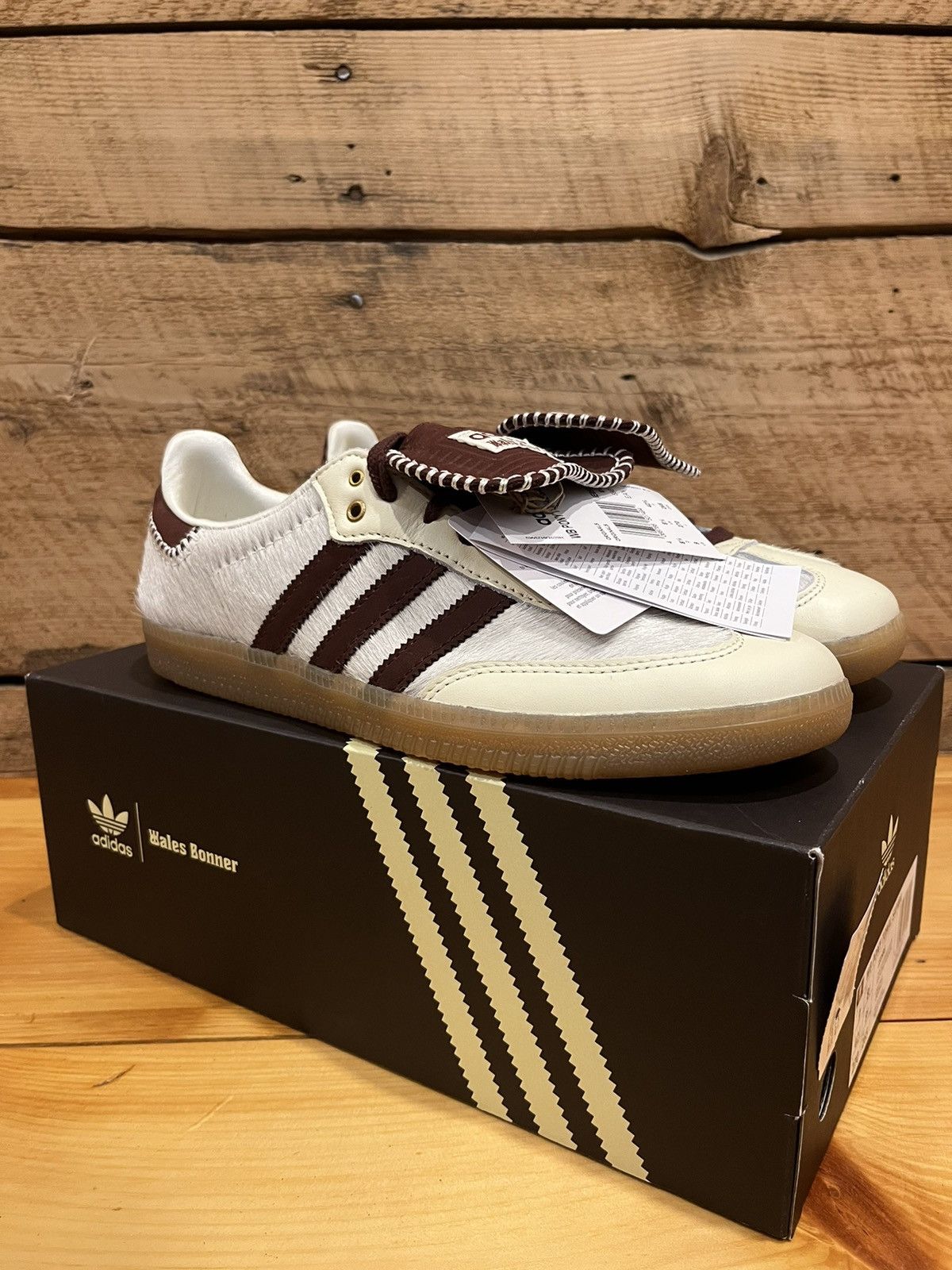 Adidas × Wales Bonner adidas x Wales Bonner Samba Pony Cream White Gum IE0586 Size US 8.5 / EU 41-42 - 8 Thumbnail
