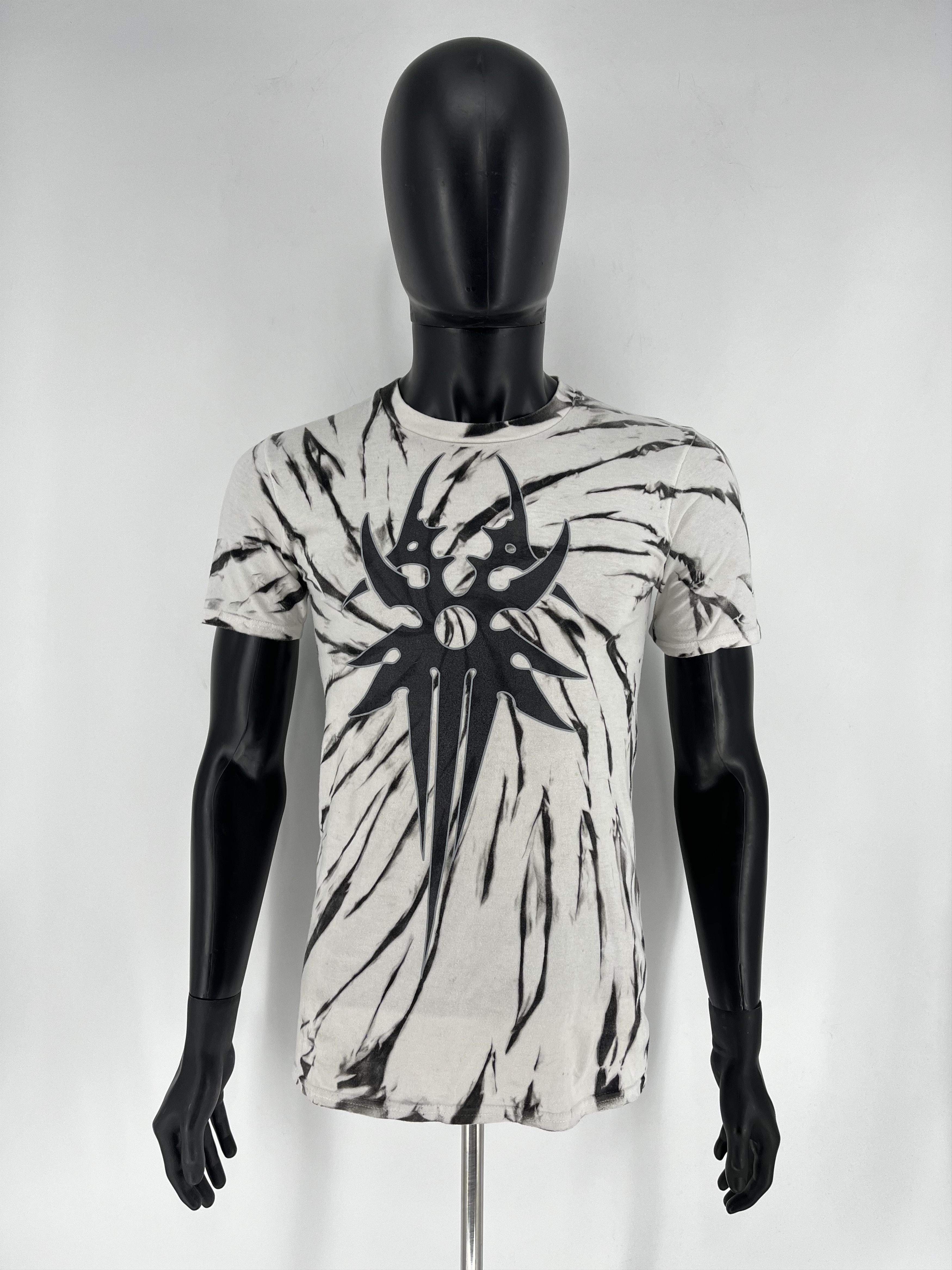 Vintage Vintage Y2k Washed AvantGarde Tribal Tee Streetwear Size US S / EU 44-46 / 1 - 2 Thumbnail