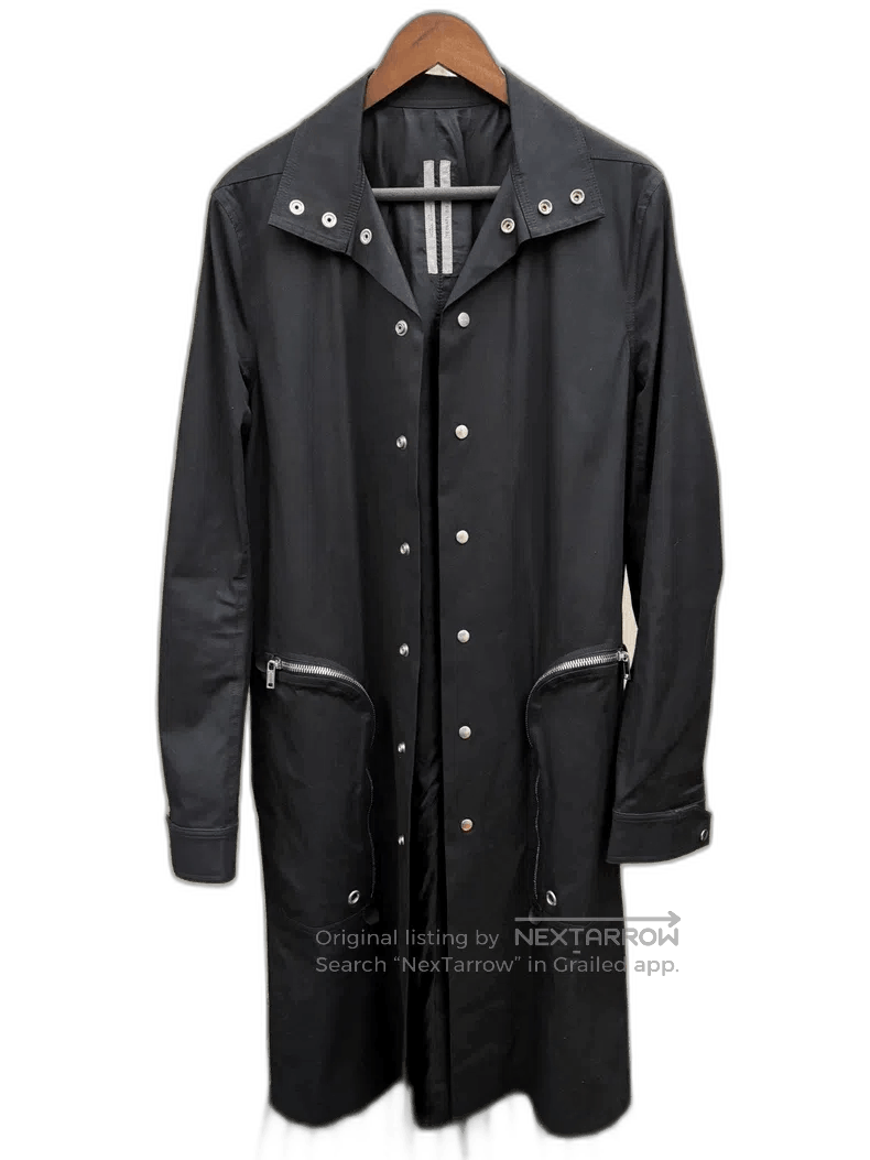 Rick Owens rick owens black zip pocket trench coat. Size US L / EU 52-54 / 3 - 1 Thumbnail