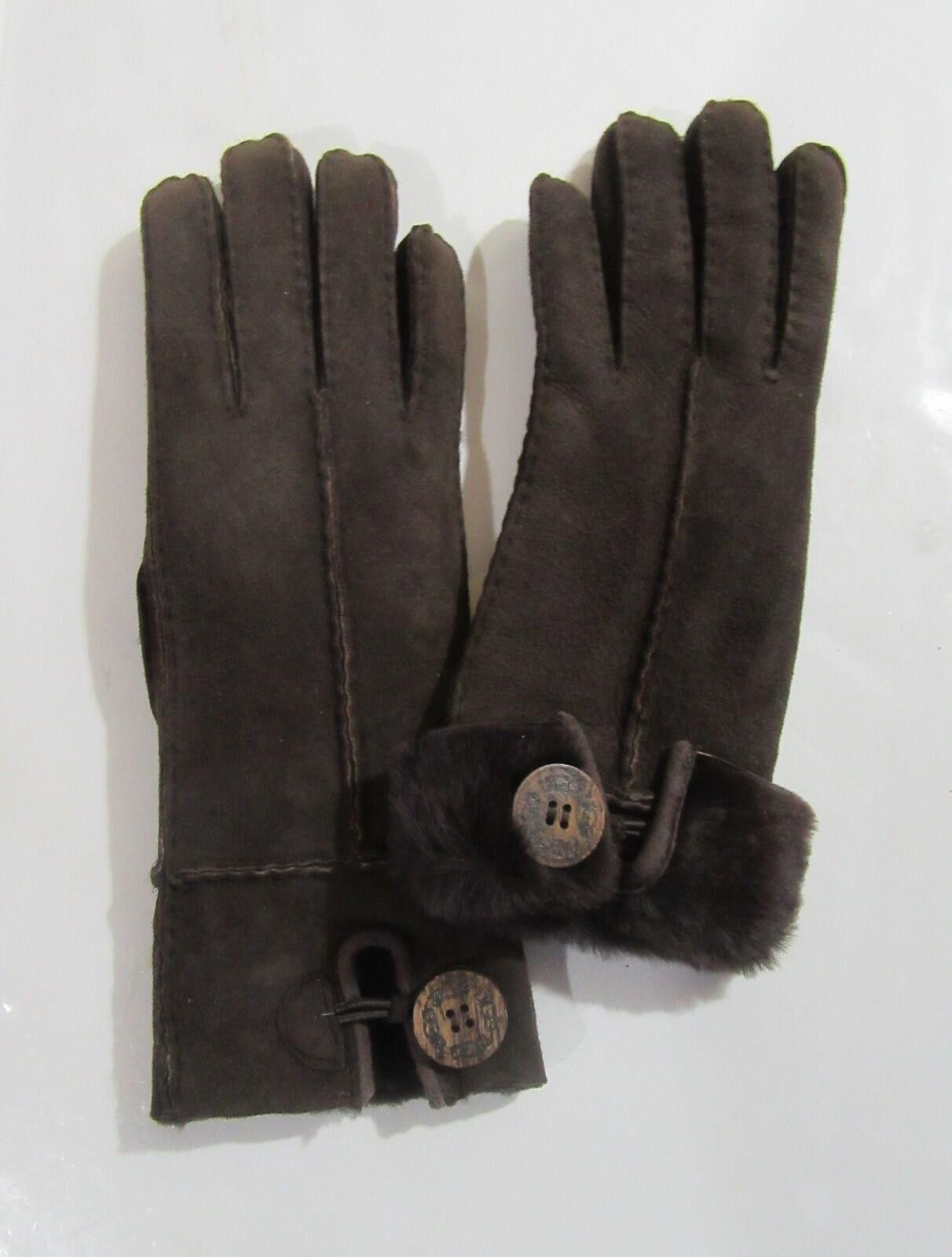 Other UGG Womens Leather and Shearling Sheepskin Cuff Gloves M Size ONE SIZE - 6 Thumbnail