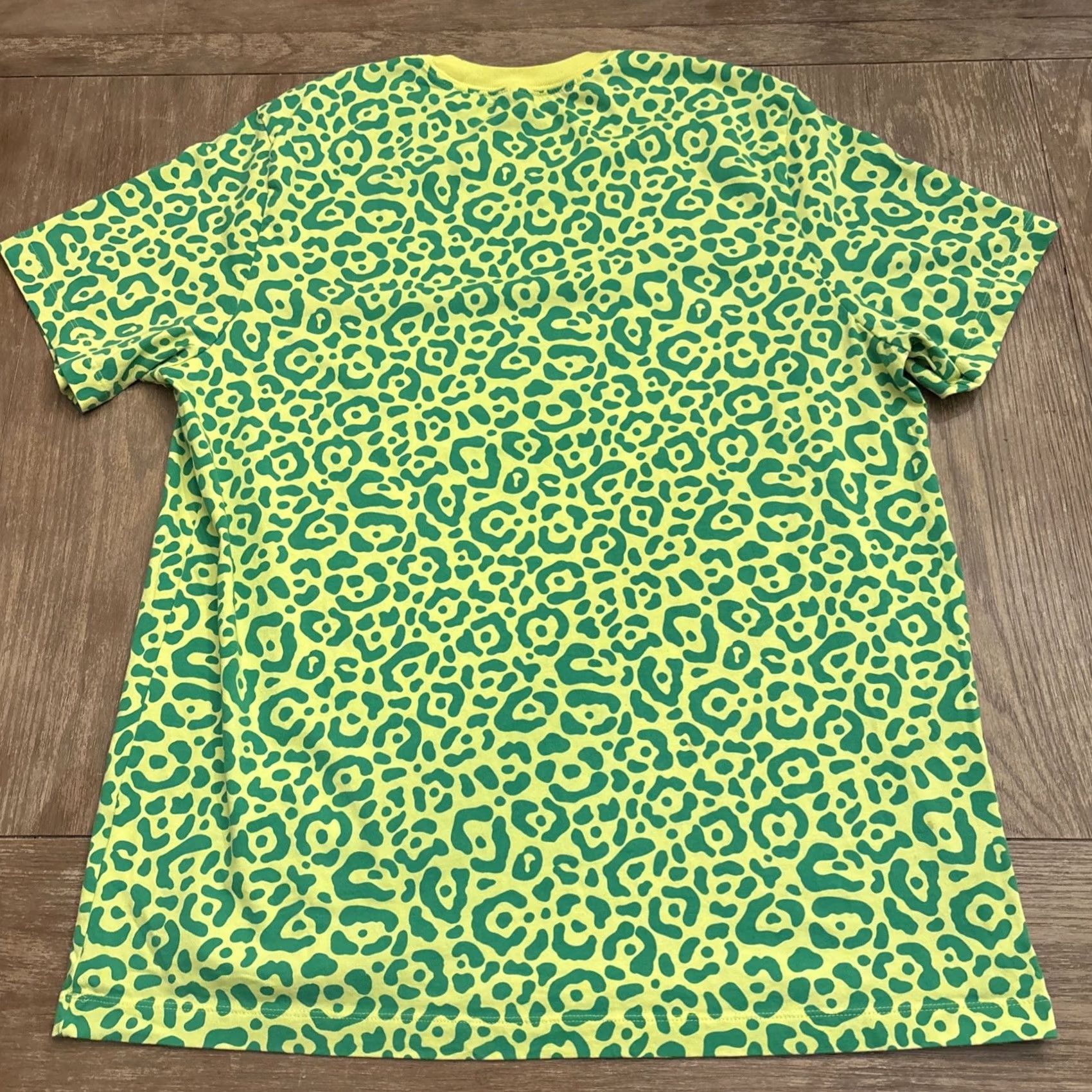 Nike Nike Brazil Soccer Ignite T-Shirt XL Crew Neck Cheetah Print Yellow Adult Mens Rare Size US XL / EU 56 / 4 - 5 Thumbnail
