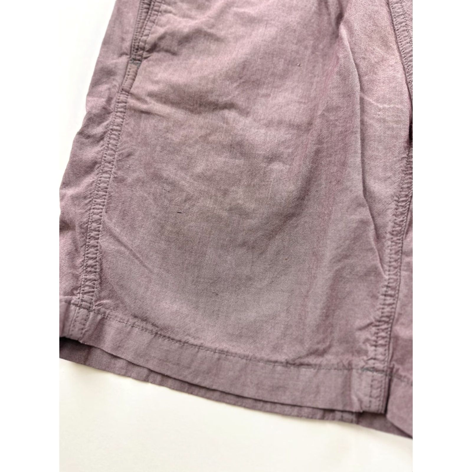 Eddie Bauer Eddie Bauer Shorts Men M Medium Faded Red Belted Chino Elastic Waist Solid Pleated Front Mens Size US 31 - 5 Thumbnail